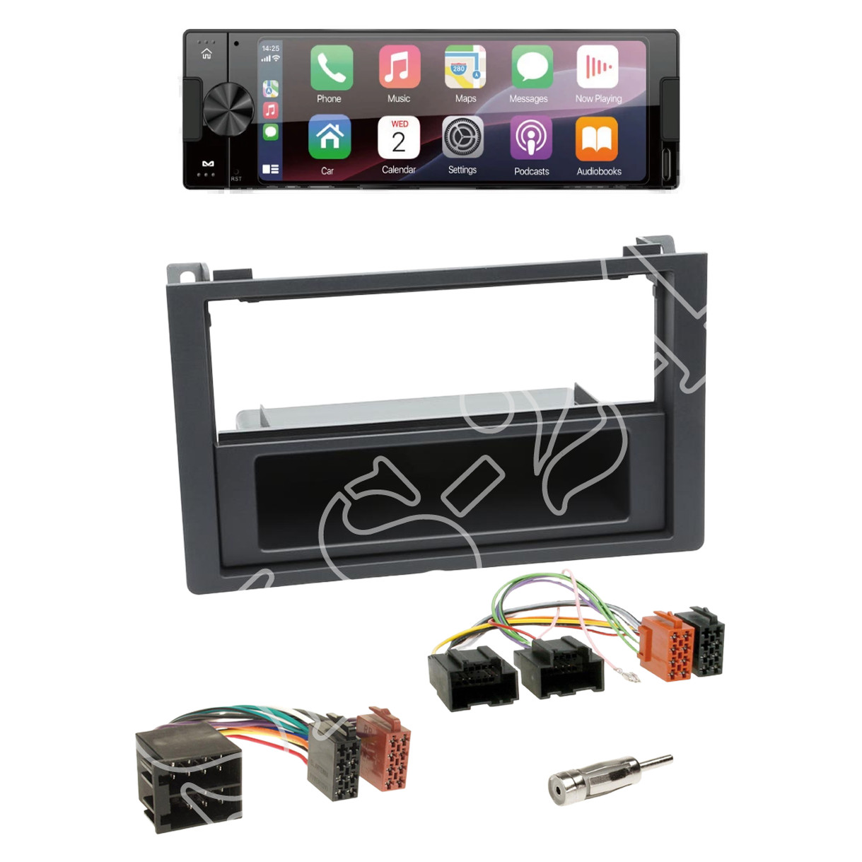 Ampire CPR60 Radio DAB+ with installation kit for Saab 9-3 (YS3F) 2007-2012