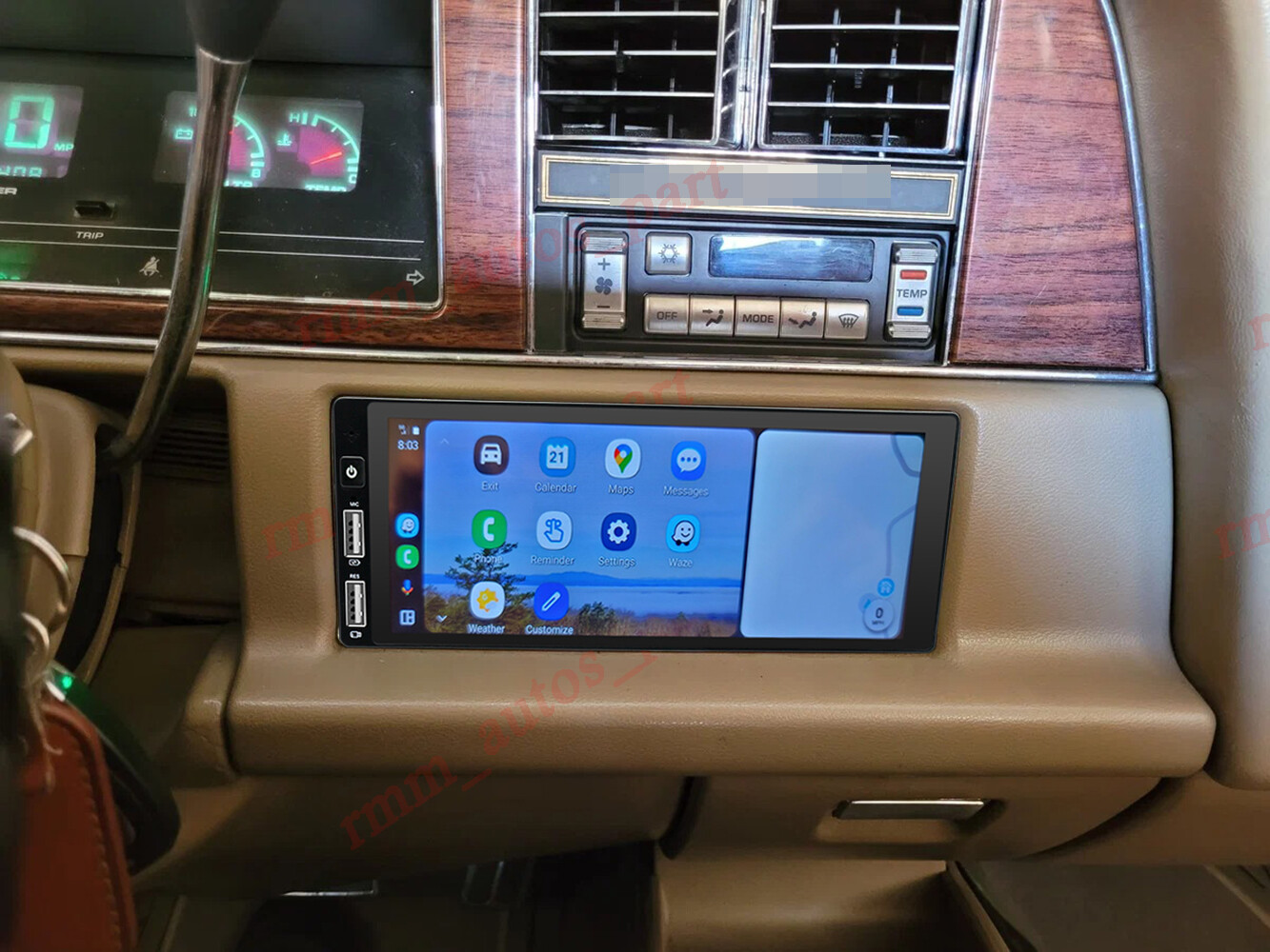 Carplay For 1983-1989 Chrysler Fifth Avenue Android 13.0 Car Stereo Radio WiFi