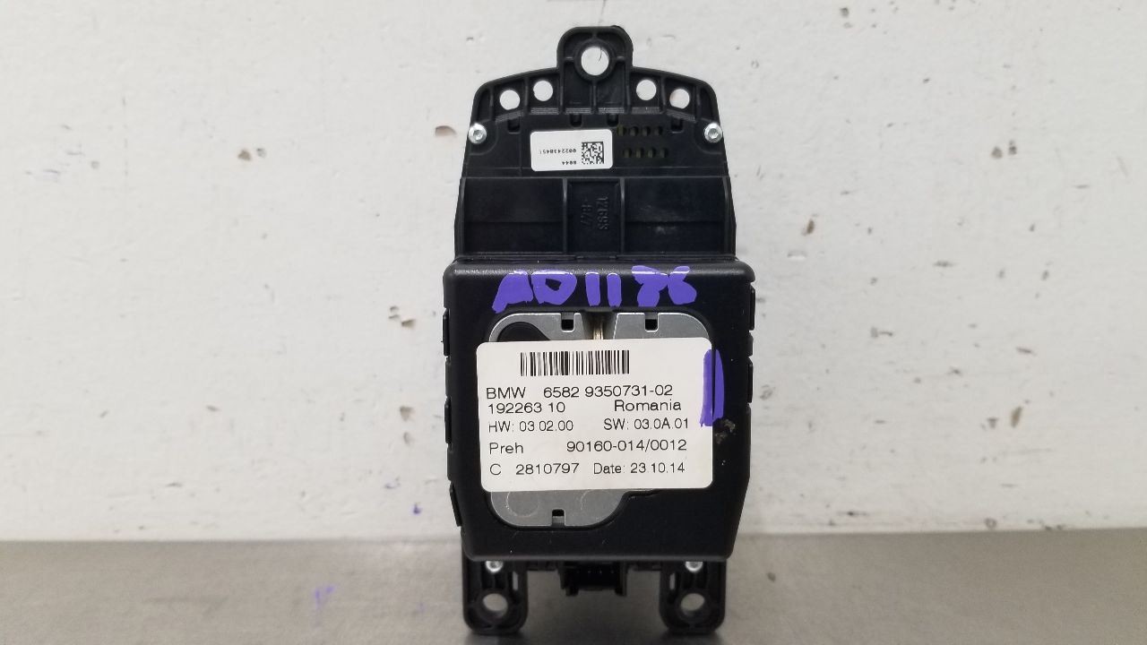 15 BMW M6 F06 RADIO AUDIO CONTROL PANEL 65829350731