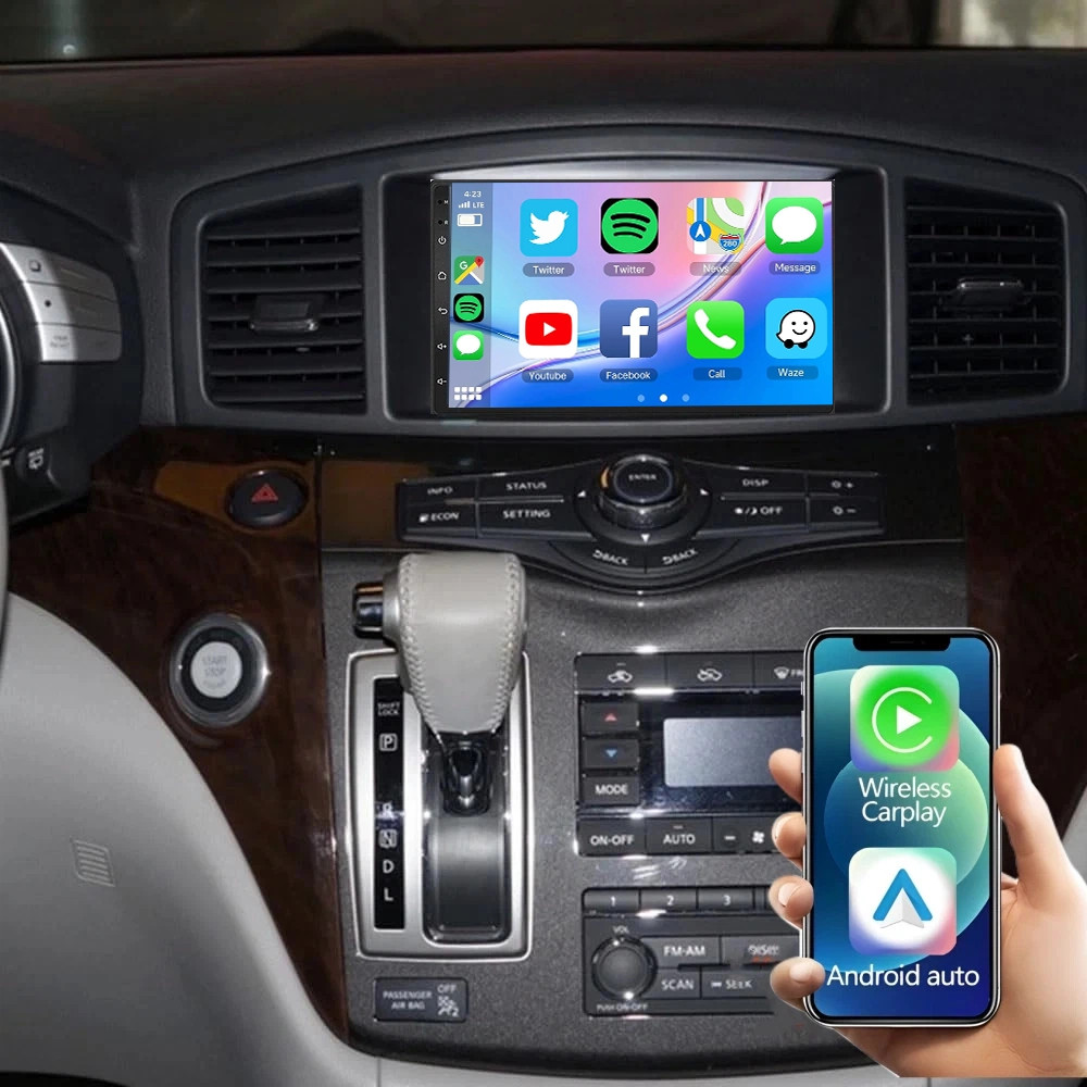 Android 15 Carplay Car Stereo Radio GPS Nav For 2011-2015 2016 2017 Nissan Quest