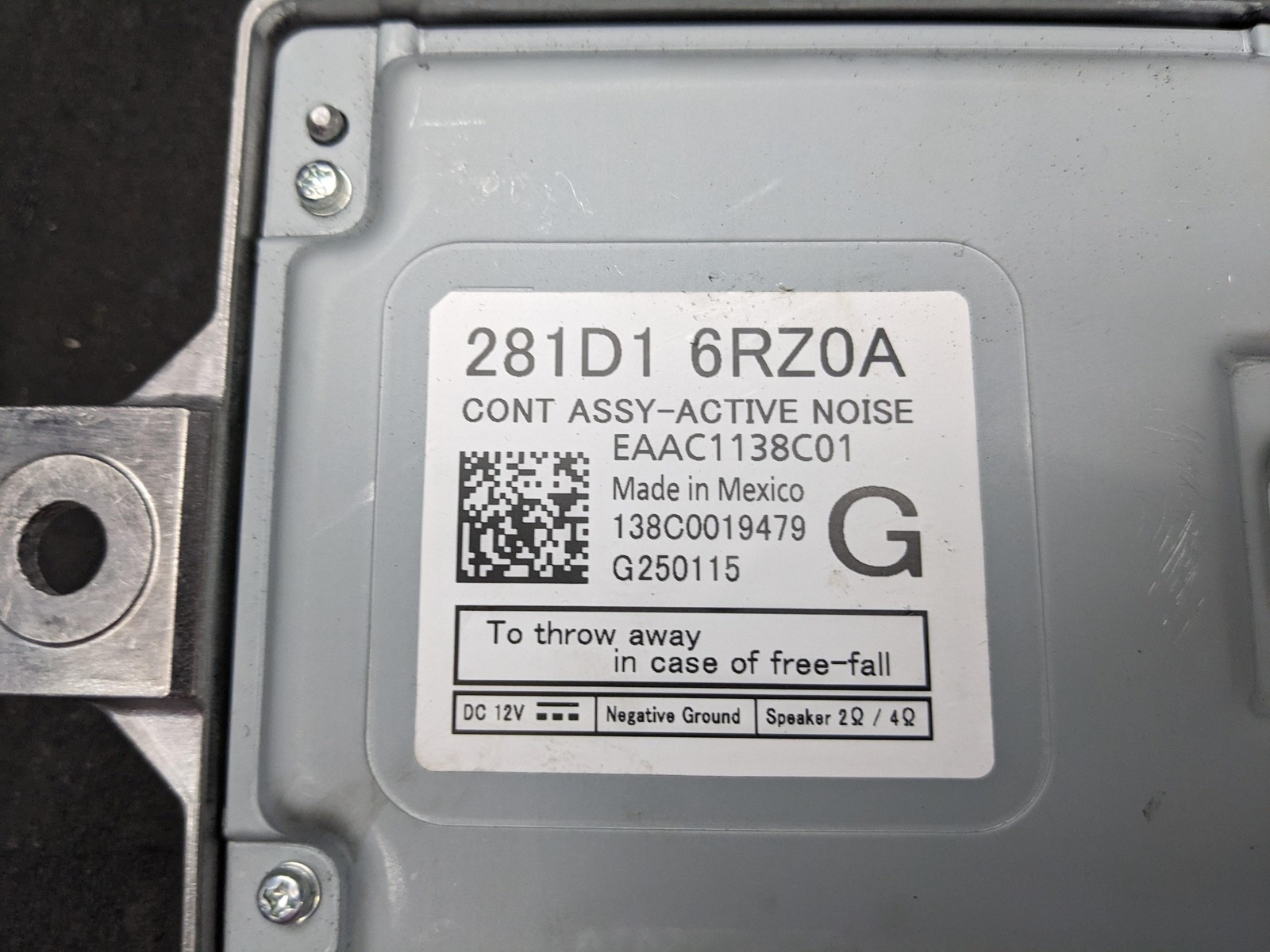 2025-2026 Nissan Murano SV Audio Amplifier Radio AMP Module Unit OEM 281D16RZ0A