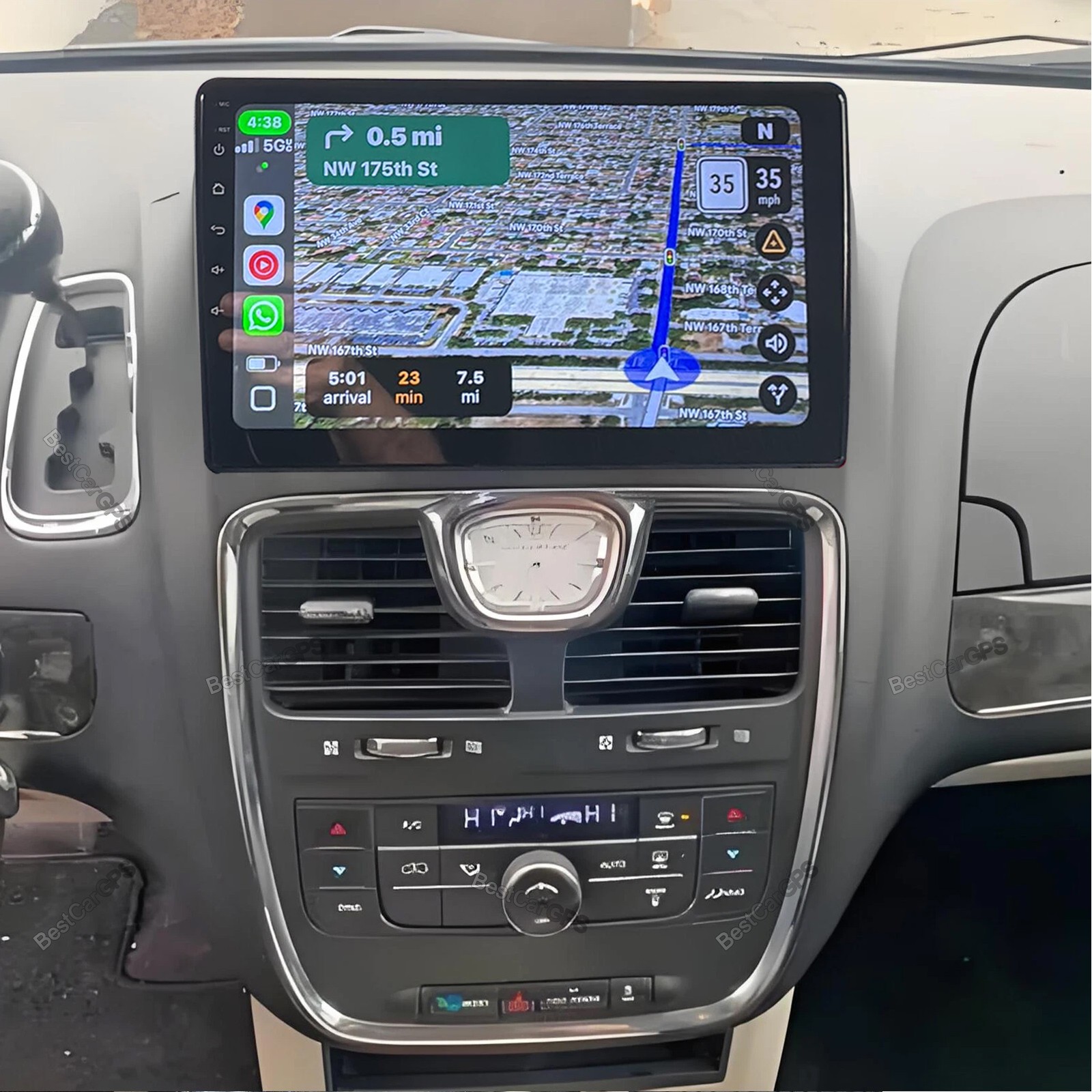 64G Carplay Android15 Car Stereo Radio GPS For Chrysler Town & Country 2008-2016