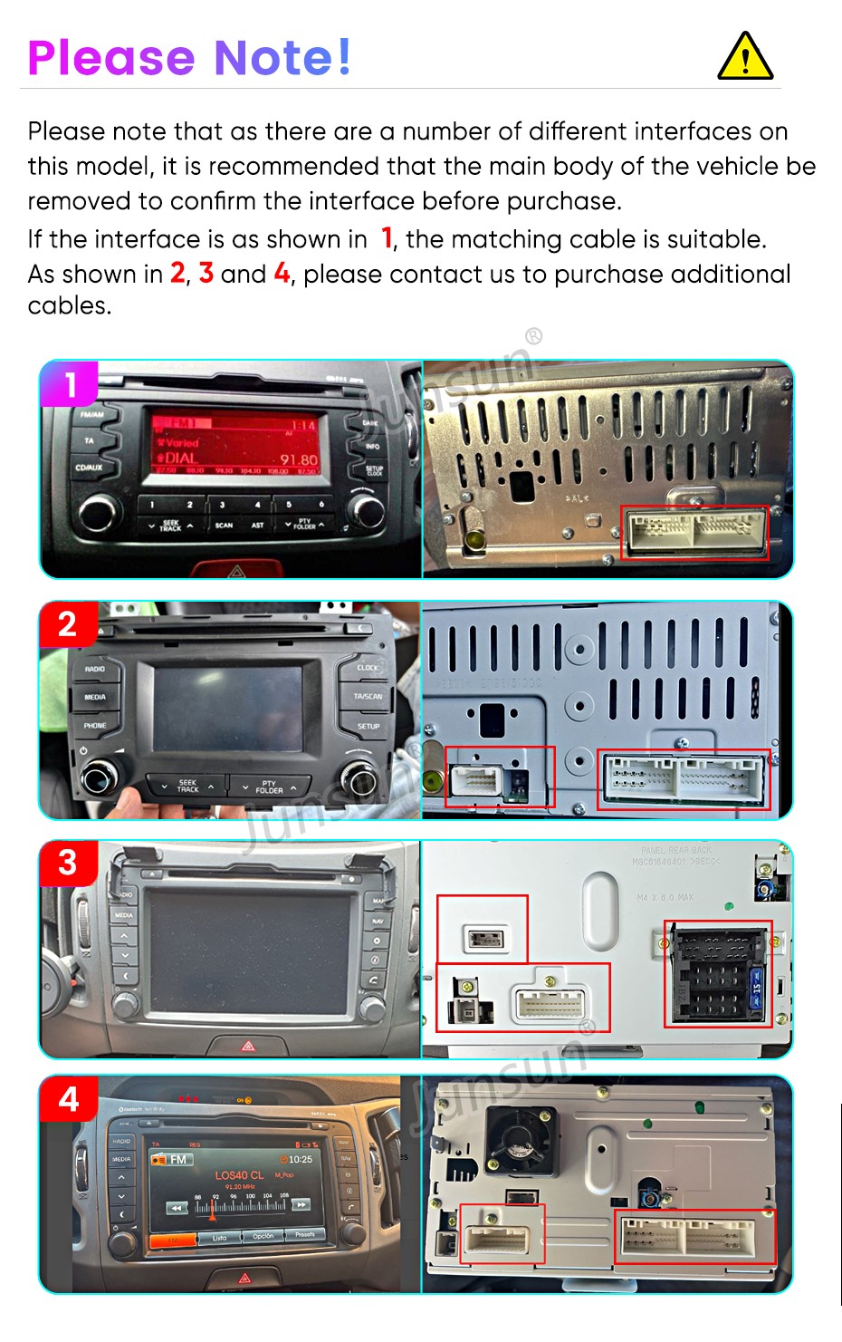 8Core 4+64G Android15 CarPlay For Kia Sportage 2010-2016 Car Stereo Radio GPS BT