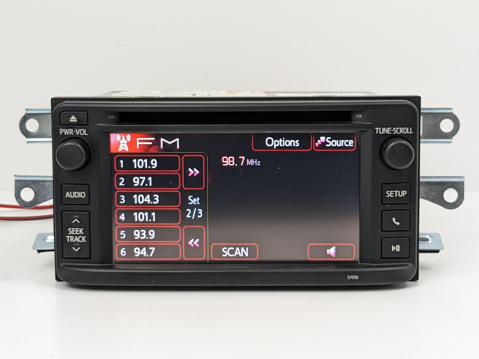 12 13 TOYOTA COROLLA RADIO BLUETOOTH CD PLAYER TOUCH-SCREEN DISPLAY 57056 OEM