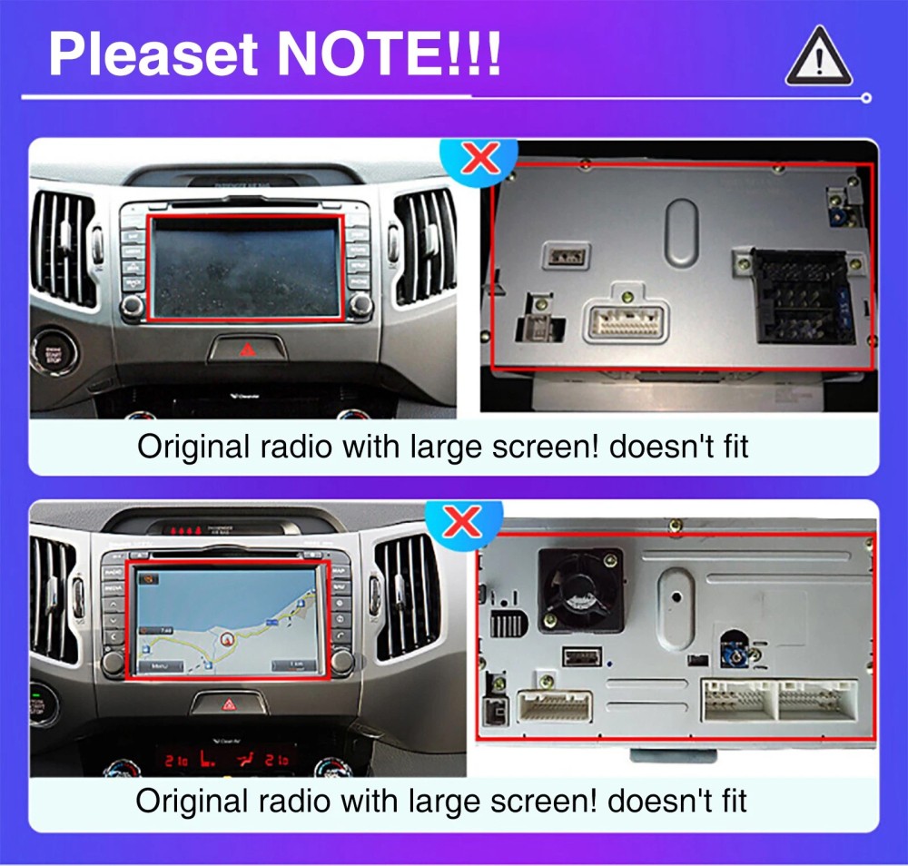 6G+128GB For 2010-2016 Kia Sportage Car Stereo Radio Carplay Android 15 GPS NAVI