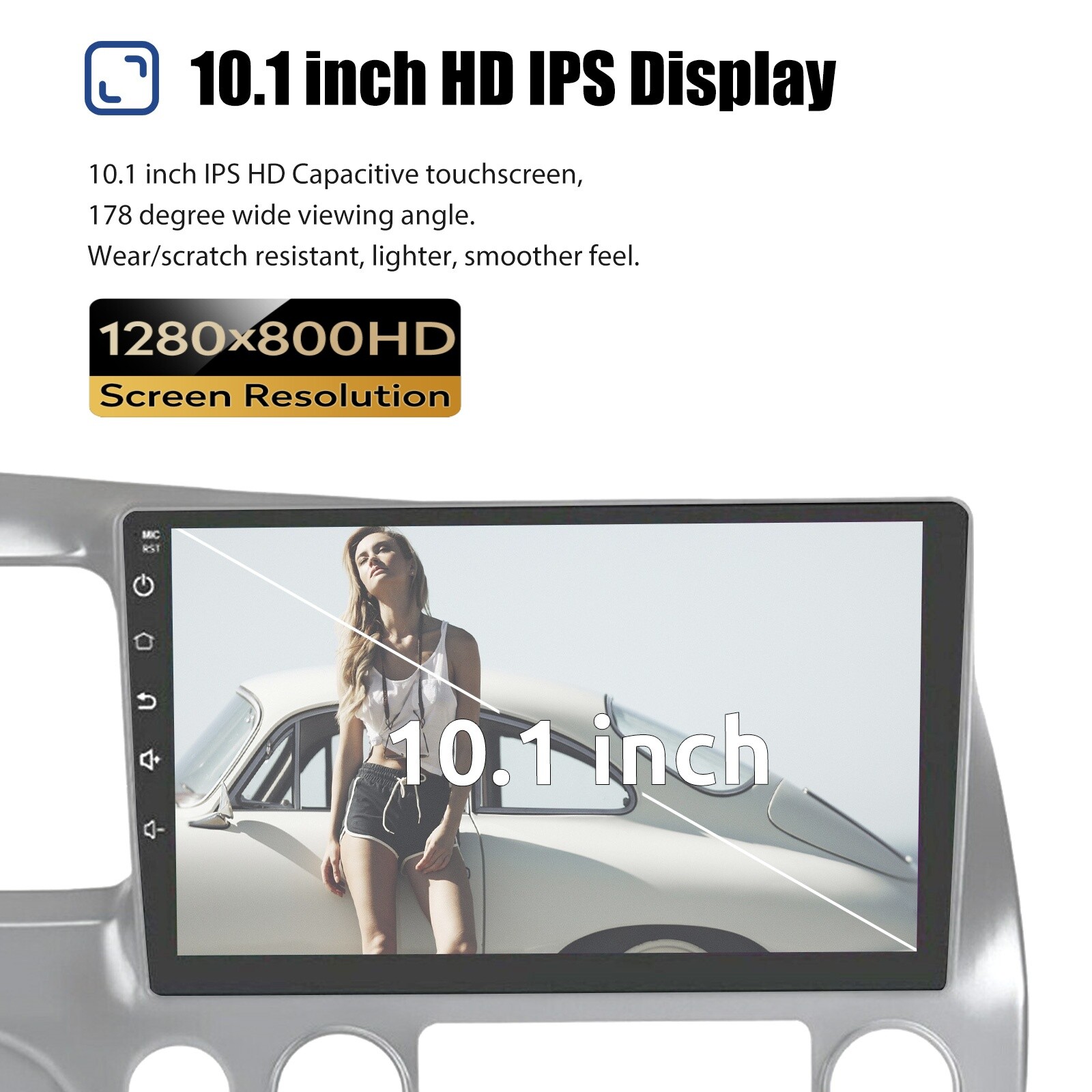 Apple Carplay For Honda Civic 2006-2011 Car Stereo Radio Android 12 OS GPS Navi