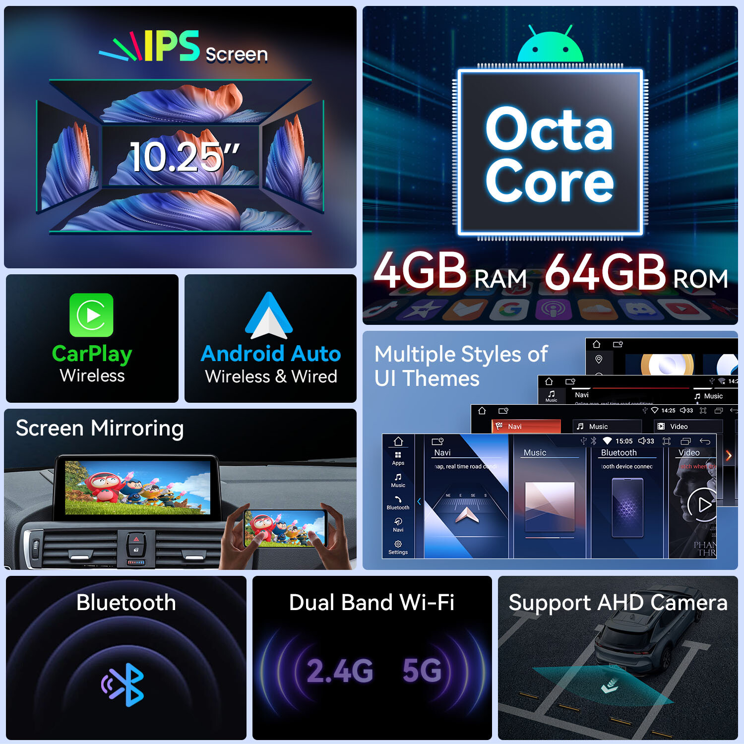 8Core Car Stereo CarPlay Android 14 GPS Navi For BMW 1/2 er F20 F21 F22 F23 NBT