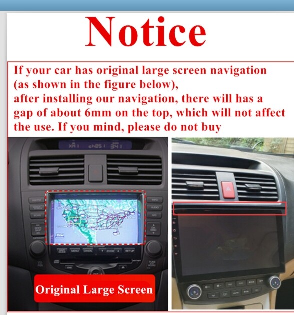 2+64G For Honda Accord 2003-07 with CarPlay Android Auto Stereo GPS Player +CAM