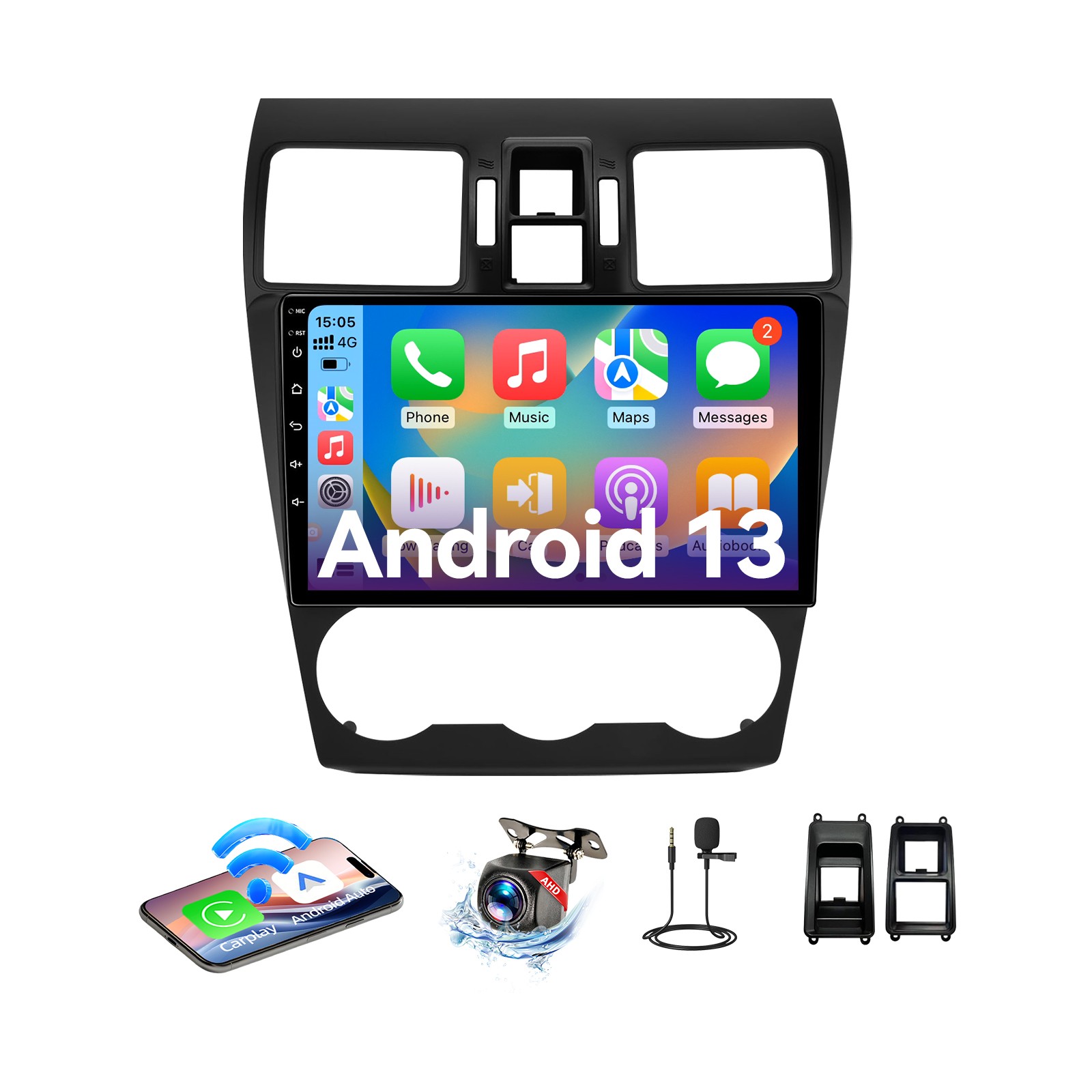 9 In Android 13 Car Radio 2+64G Stereo For Subaru Forester WRX Impreza 2013-2015