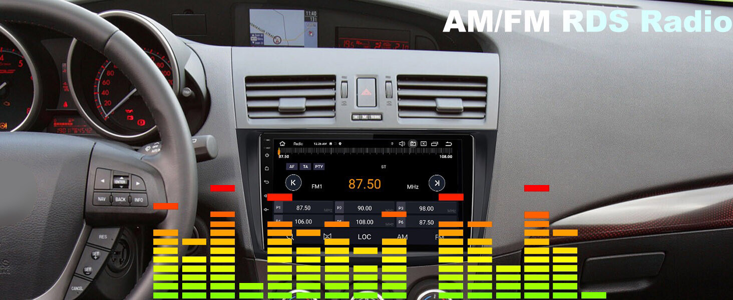 9″ Auto Stereo Video GPS Radio for Mazda 3 2010-2013 WiFi BT Android13.0 4+64G