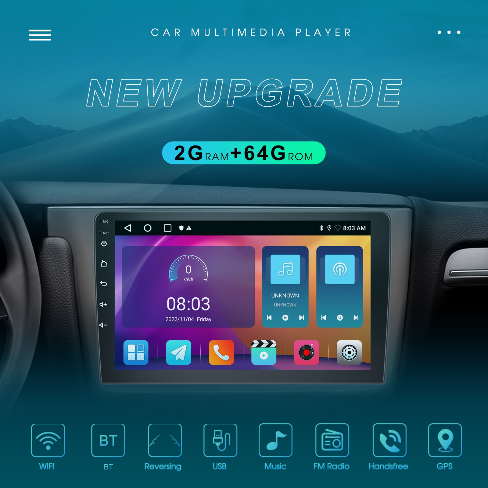 Apple Carplay Wifi Car Stereo FM Radio Fit BMW E46/318i/320i/323i/325i/328i/330i
