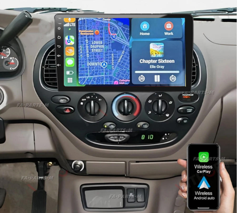 10″ For 2000-2006 Toyota Tundra Android 14 Carplay Car Stereo Radio GPS 4+64GB