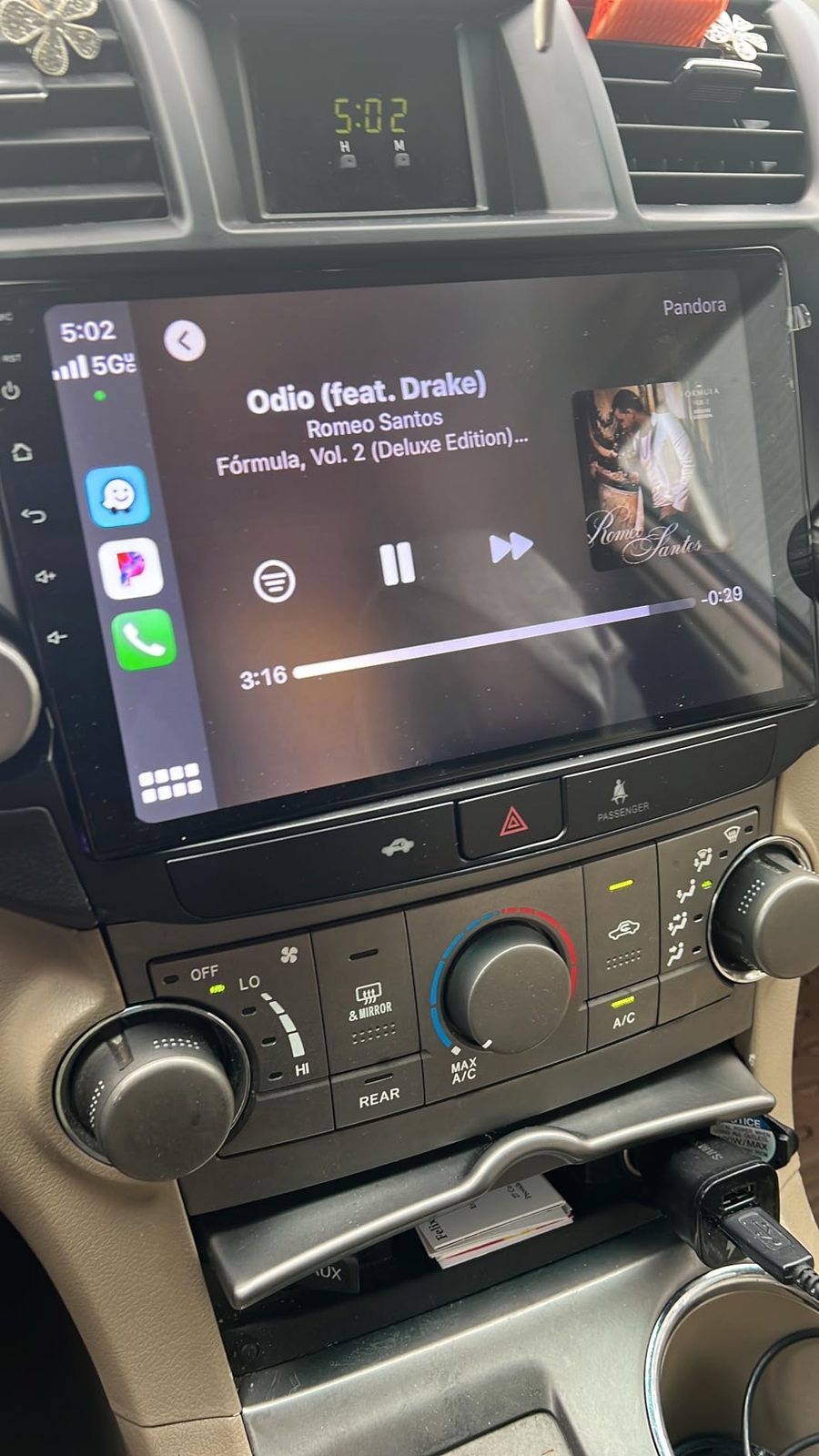 For 2008-2013 Toyota Highlander Apple Carplay Car Radio AndroidOS 12 JBL GPS IPS