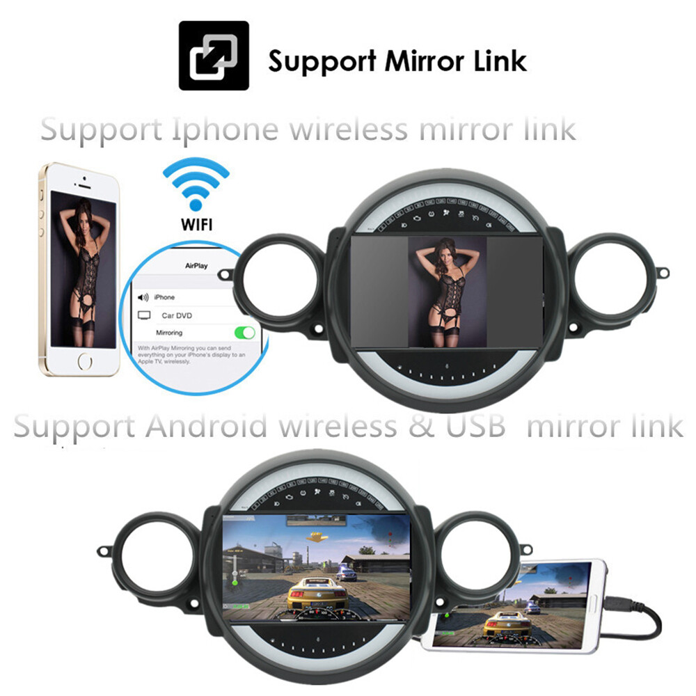 9” w/Carplay Android Car Stereo Radio GPS For BMW Mini Cooper R56 R60 2007-2013