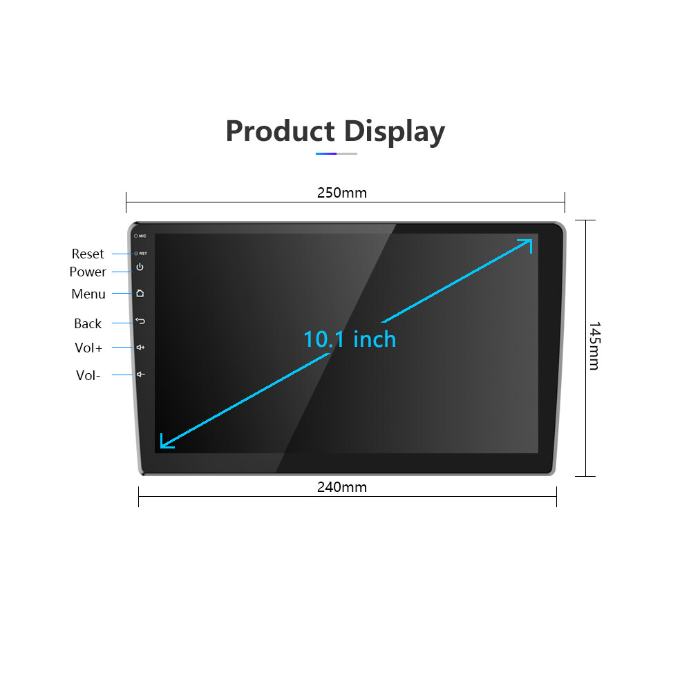 Double Din 10.1″ Car Stereo Android 13 Apple CarPlay Radio GPS Navi WiFi Player