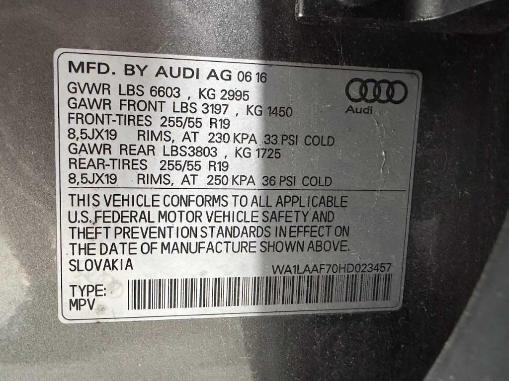 Player Receiver Radio Amplifier Trunk Mounted Fits 17-19 AUDI Q7 1165755