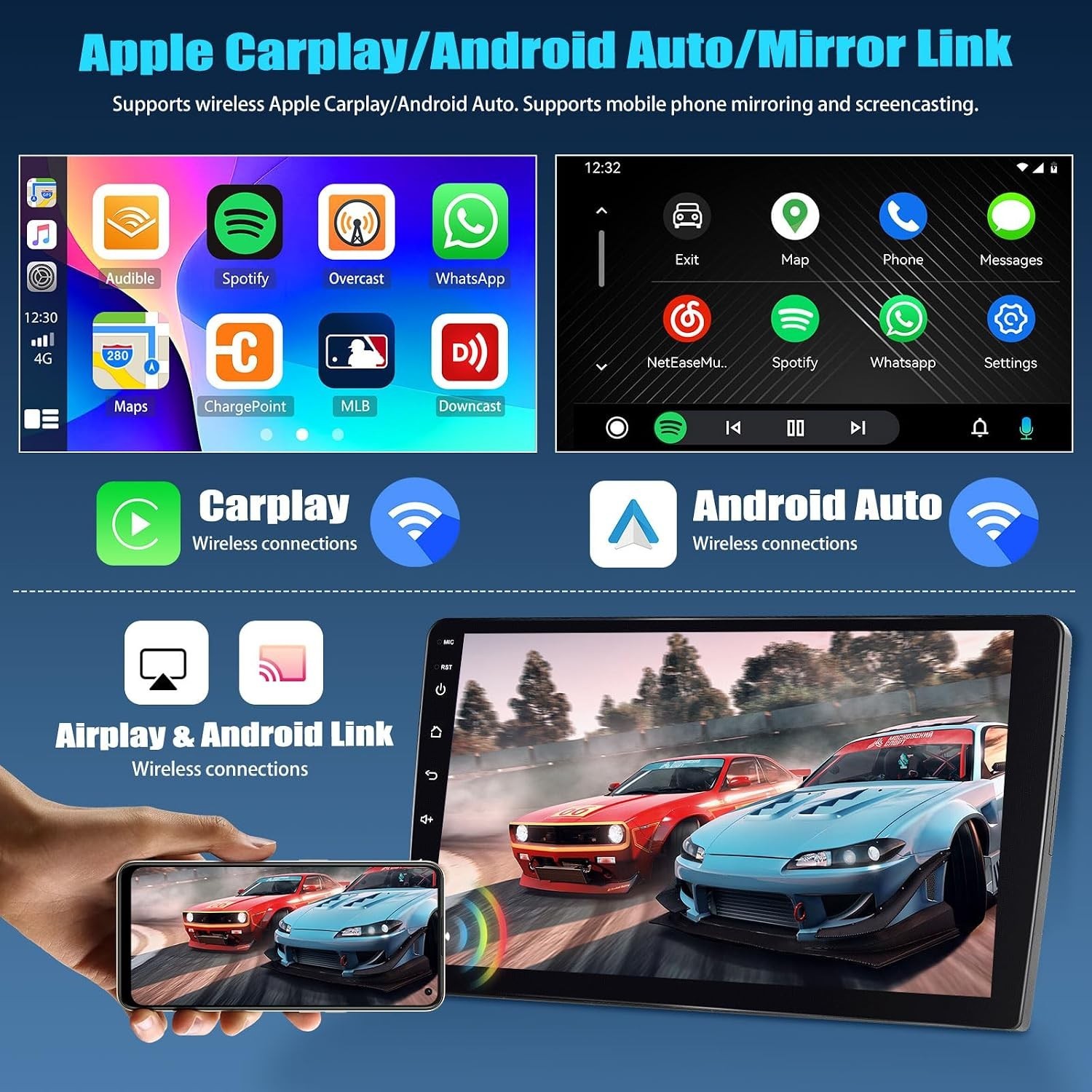 Car Radio Stereo Carplay For 2003-2008 Mazda 6 Car 4+64G