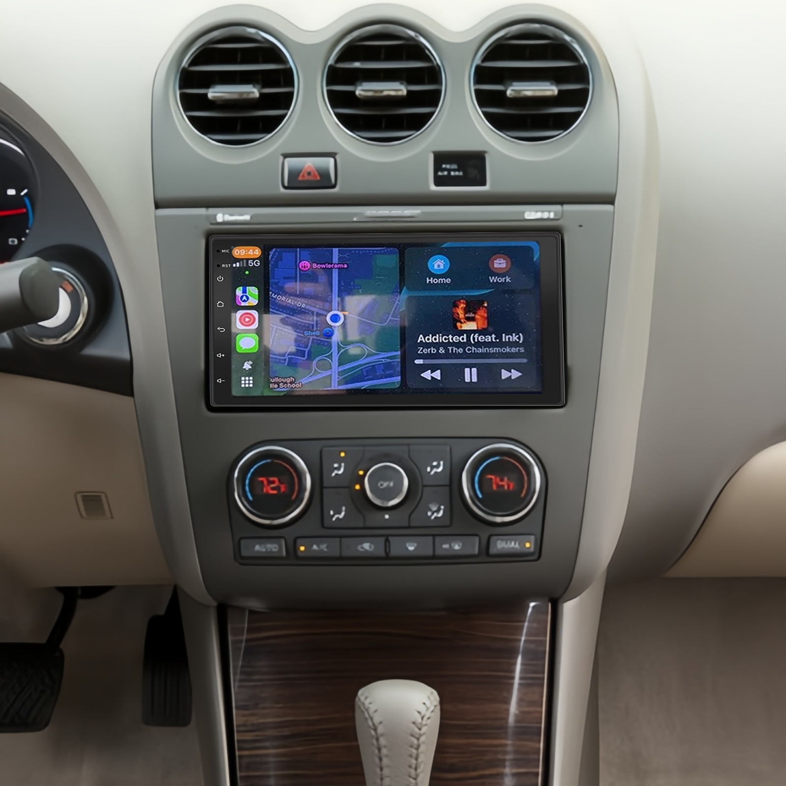 For NISSAN Altima Radio Upgrade 2007-2012 Carplay Stereo Radio Android15 Navi BT