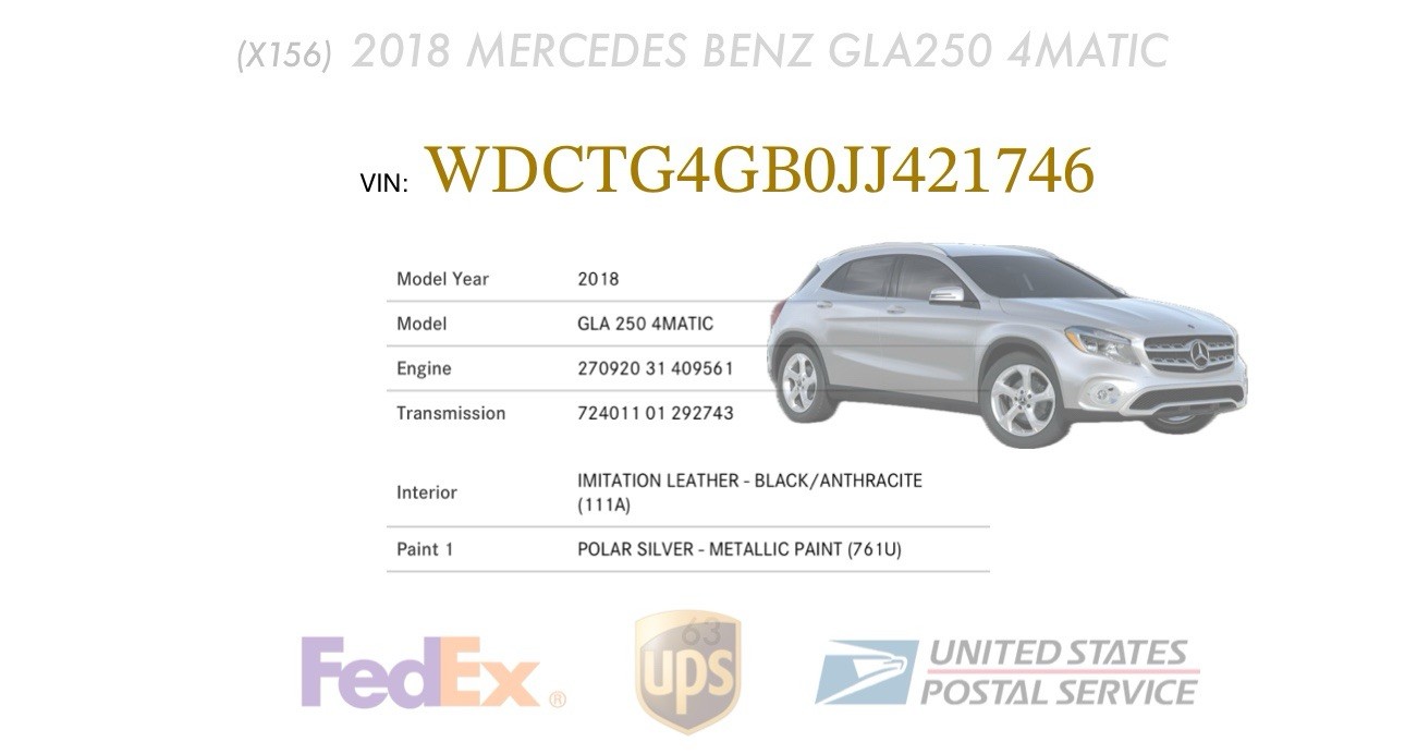 X156 Mercedes 2018 GLA250 OEM 2469008919 Radio Receiver