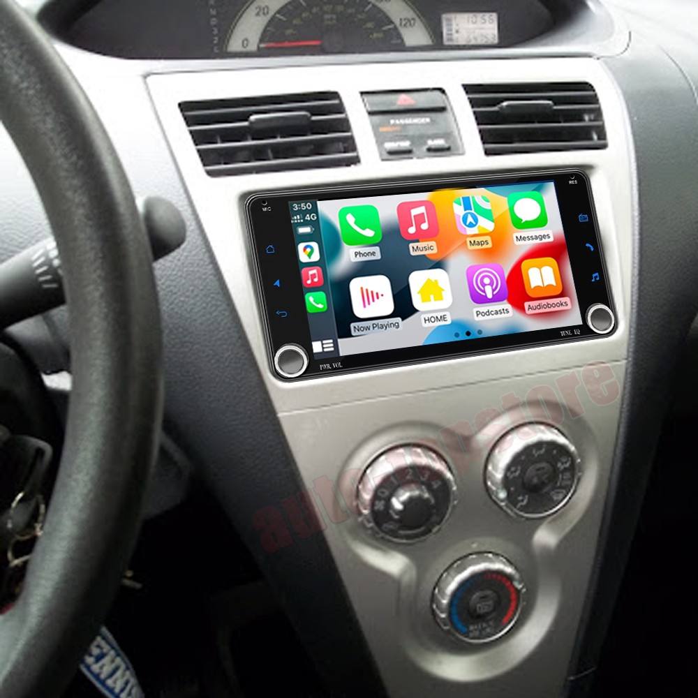 Android 15 Navi CarPlay Car Stereo Radio GPS 4GB+64GB For 2007-2011 Toyota Yaris
