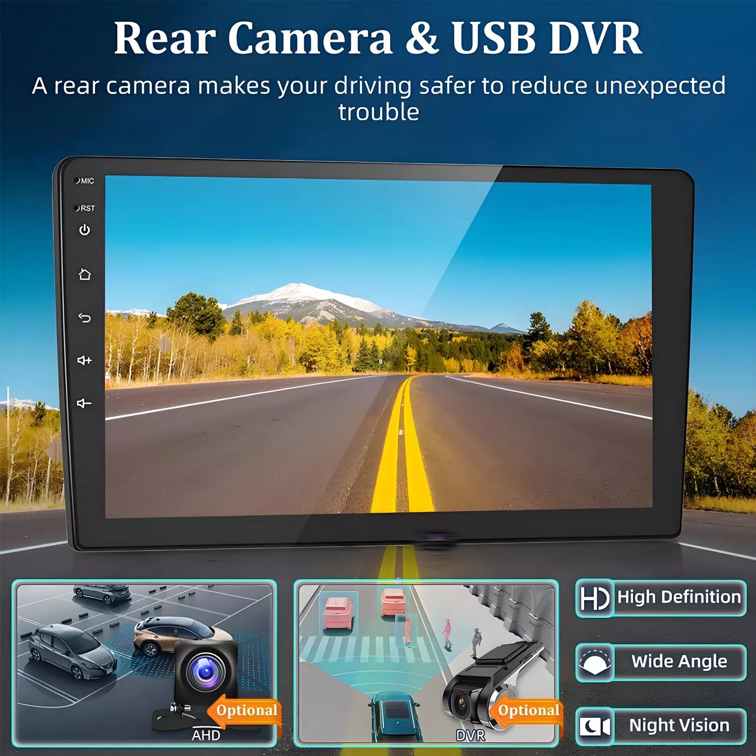 Double Din Car Stereo For Ford F150 2009-2014 F-150 Carplay Android 13 GPS Navi
