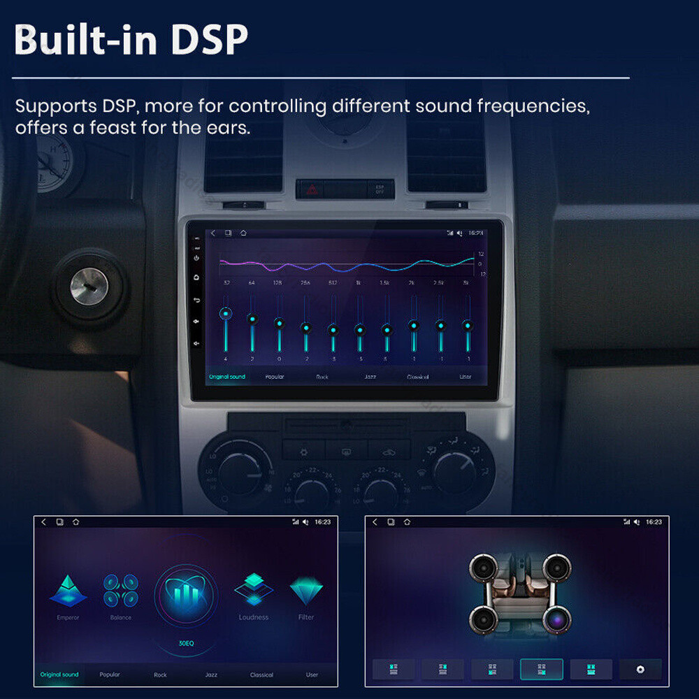 Android 12.0 2+32G Carplay Car Stereo Radio GPS WIFI For Chrysler 300C 2004-2007