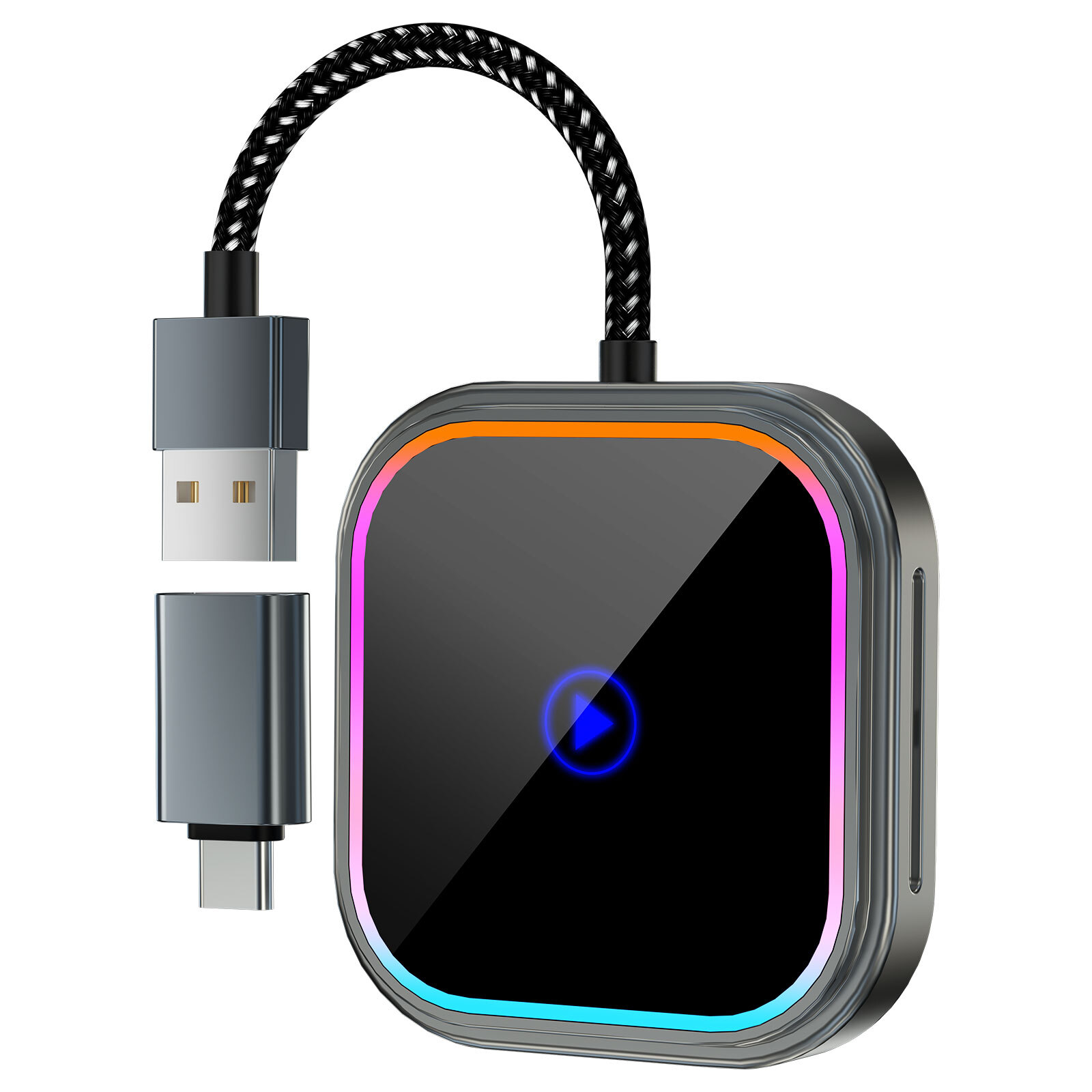 2 in 1 Wireless Carplay Adapter, Wireless Carplay and Android Auto Adapter 5.0