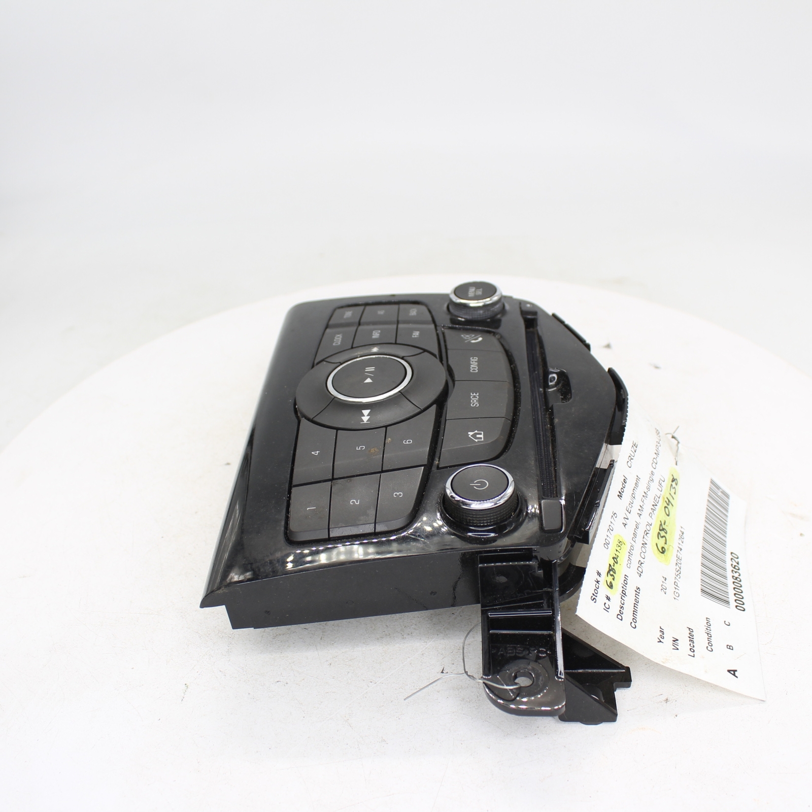 2014 Chevrolet Cruze Control Panel Part Number – 638-04138