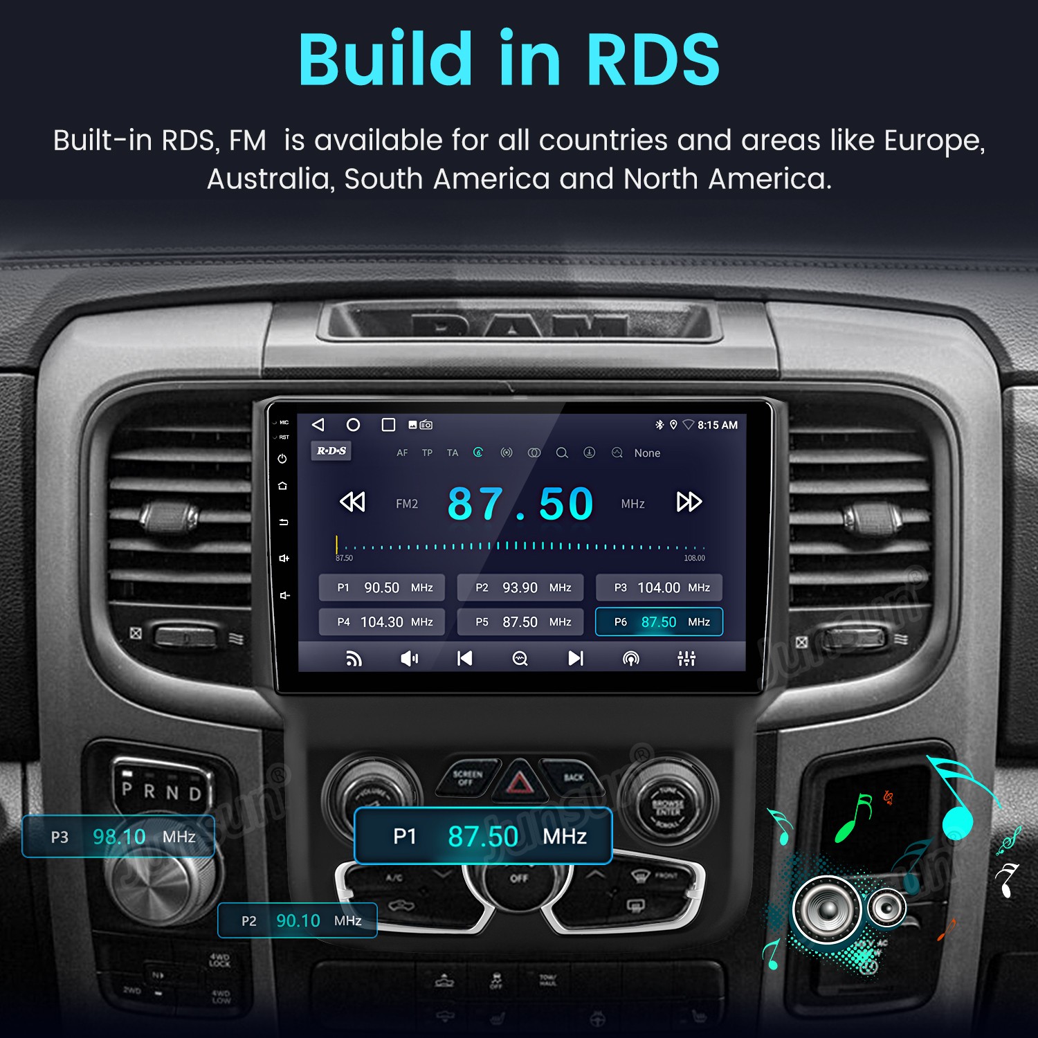 9″Carplay 4+64G Android15 Car Stereo Radio GPS Navi For Dodge Ram 1500 2500 3500