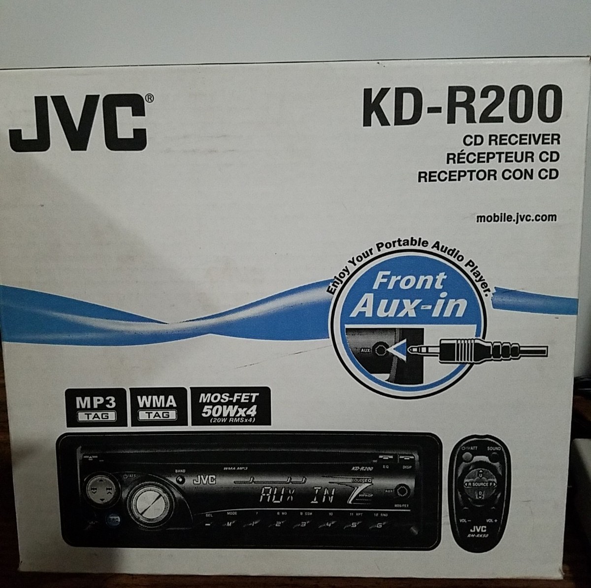 JVC KD-R200 Car CD Player Receiver Radio Am FM Auxiliary Stereo
