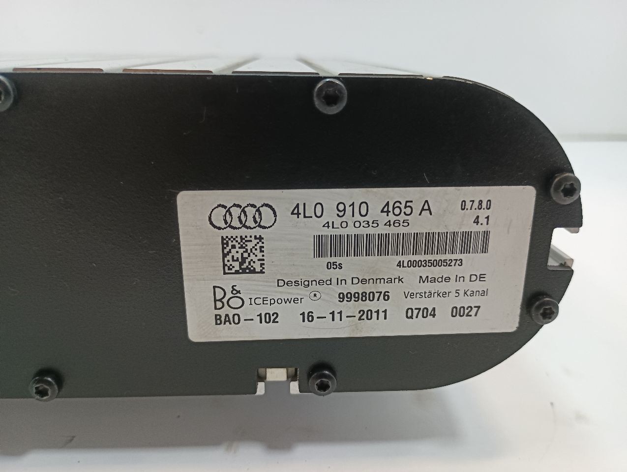 4L0910465A Radio Amplifier Fits 10-12 AUDI Q7 (13111297