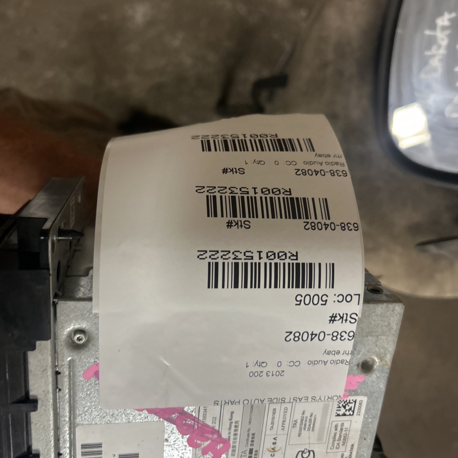 20 11–13 Chrysler 200/Challenger Am Fmcd Mp3 Hdd Navigation Radio Id RHR