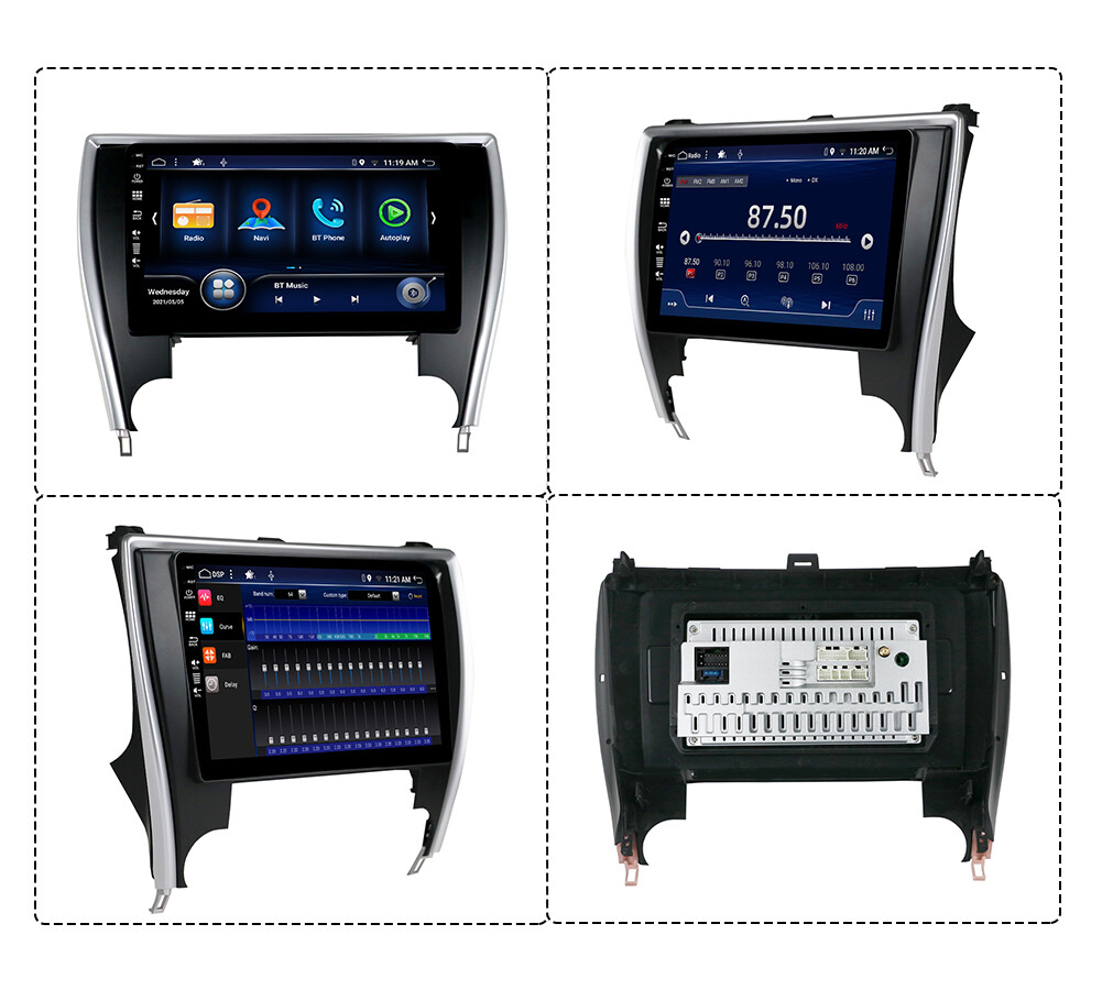 8-CORE Car Stereo For 2015-2017 Toyota Camry Android 14 Navi CarPlay 10.1″ 64GB