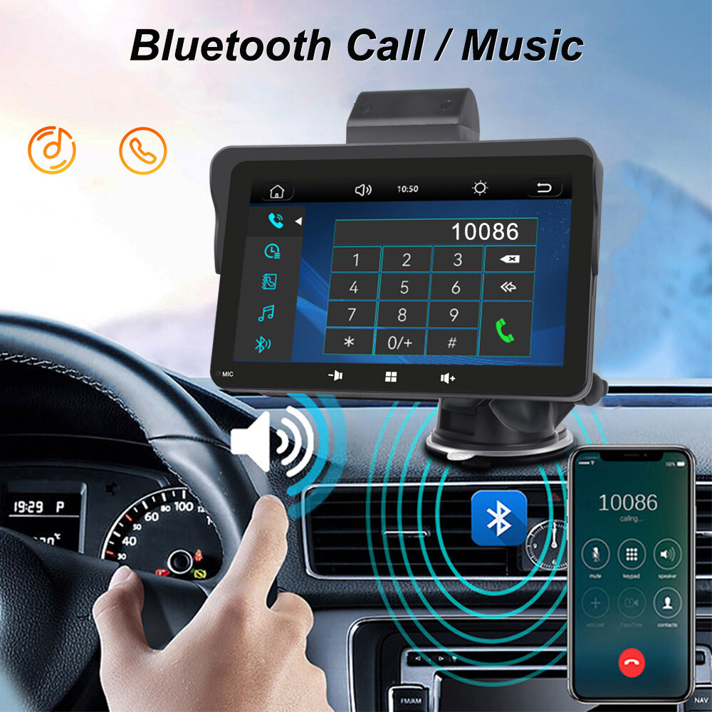 Radio Bluetooth Car Stereo Touch Screen For Apple Carplay DVR MP5 Player FM USB