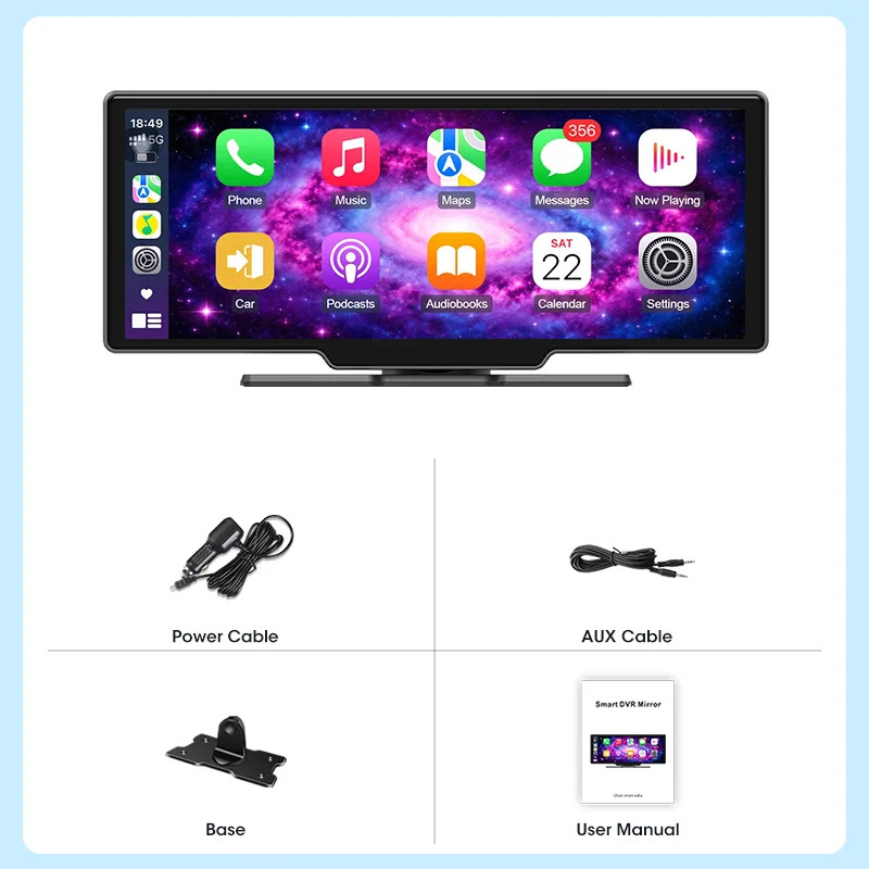 Universal Portable 10.26 Inch Car Intelligent System for 5G WIFI Plug and Play