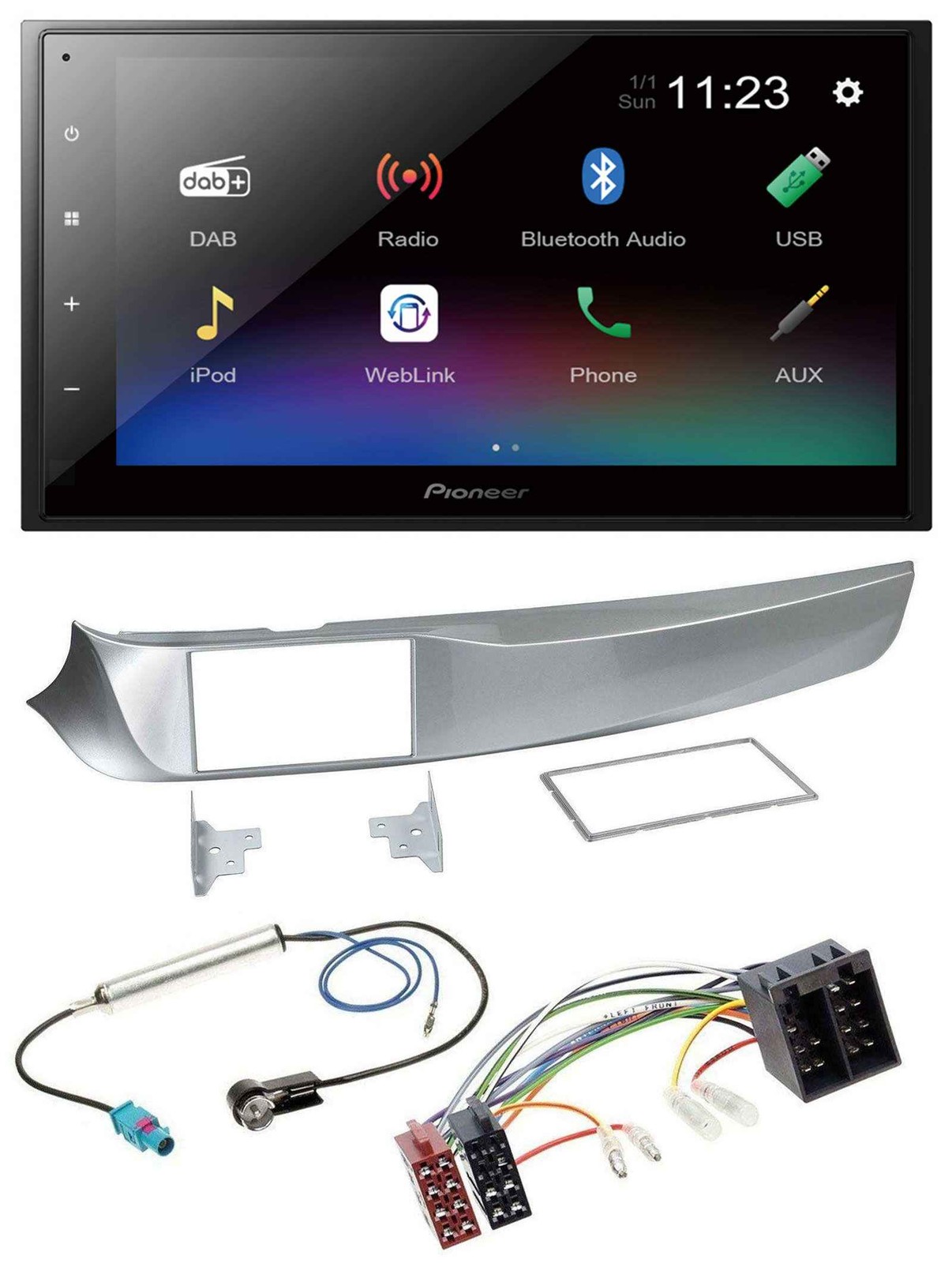 Pioneer USB Bluetooth DAB 2DIN MP3 Car Stereo for Alfa Giulietta 05/2010-10/2013
