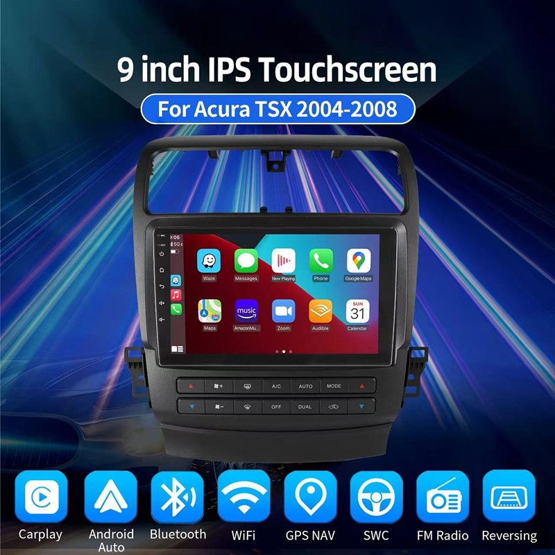 Android Carplay For Acura TSX 2004-2008 Car Stereo Radio GPS Navigation HeadUnit
