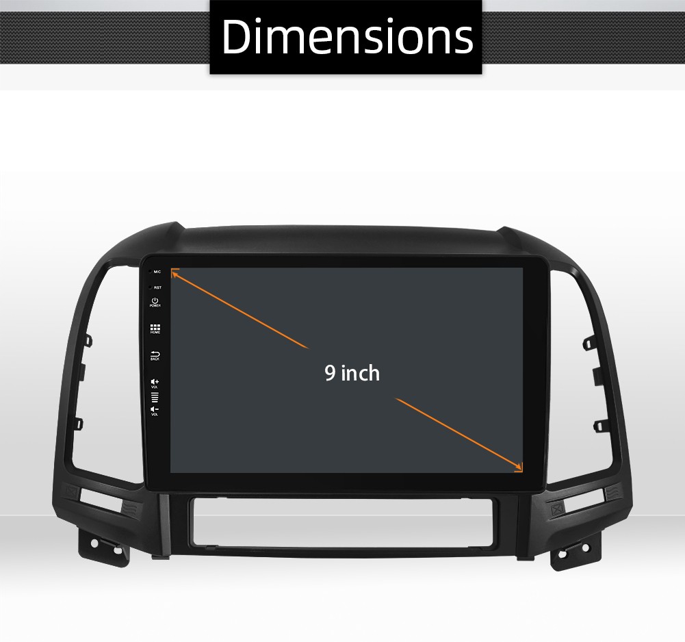 *6G+128GB* Car Stereo Radio For Hyundai Santa Fe 2 2006-2012 Android 14 GPS DSP