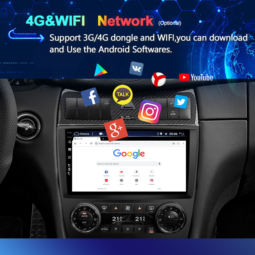 Android13 For Mercedes Benz C-Class W203 Car Stereo Radio GPS Navi CarPlay 128GB