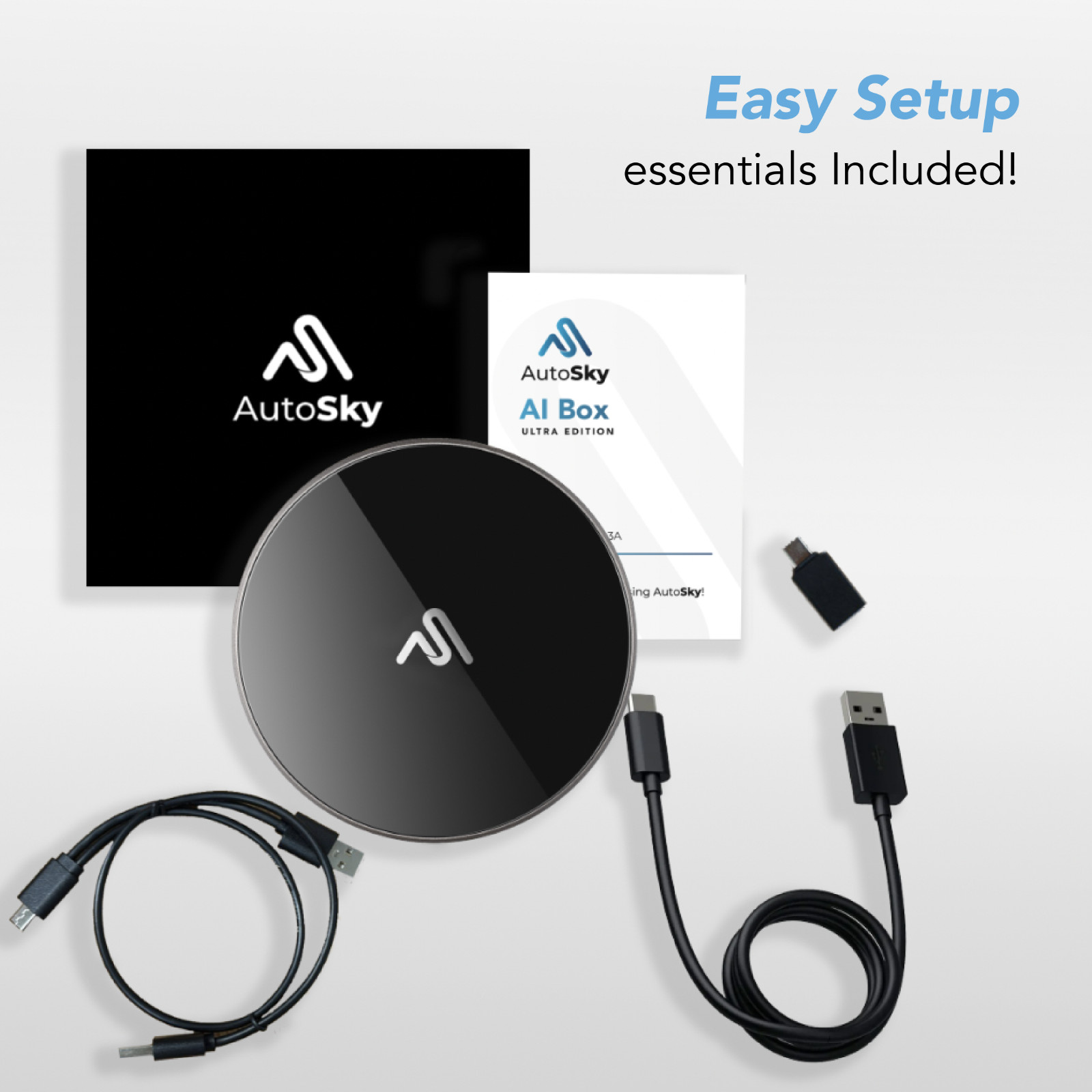 AutoSky AI Box Ultra – CarPlay Box With Android, WLAN, Bluetooth, 4GB + 64GB