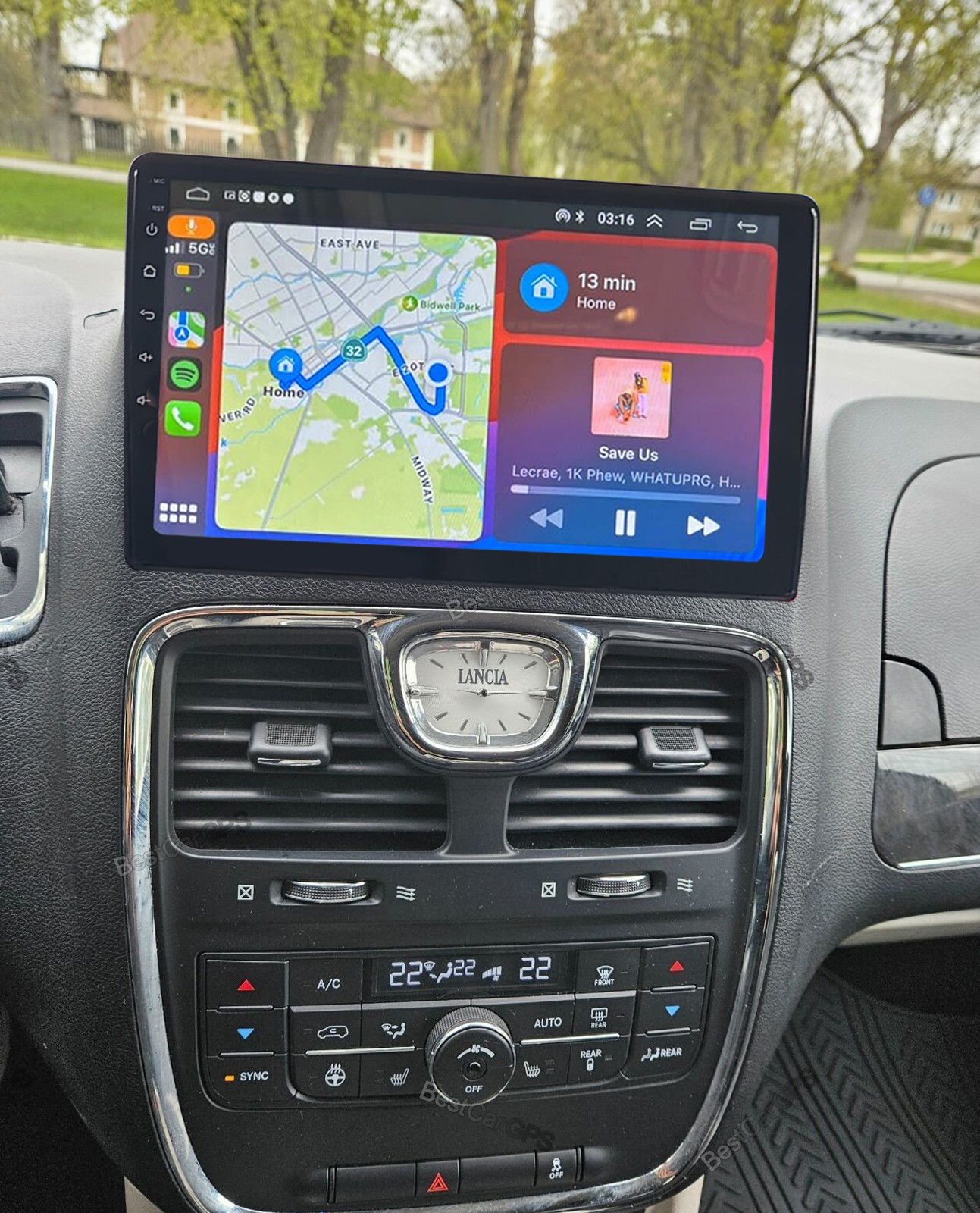 64G Carplay Android15 Car Stereo Radio GPS For Chrysler Town & Country 2008-2016
