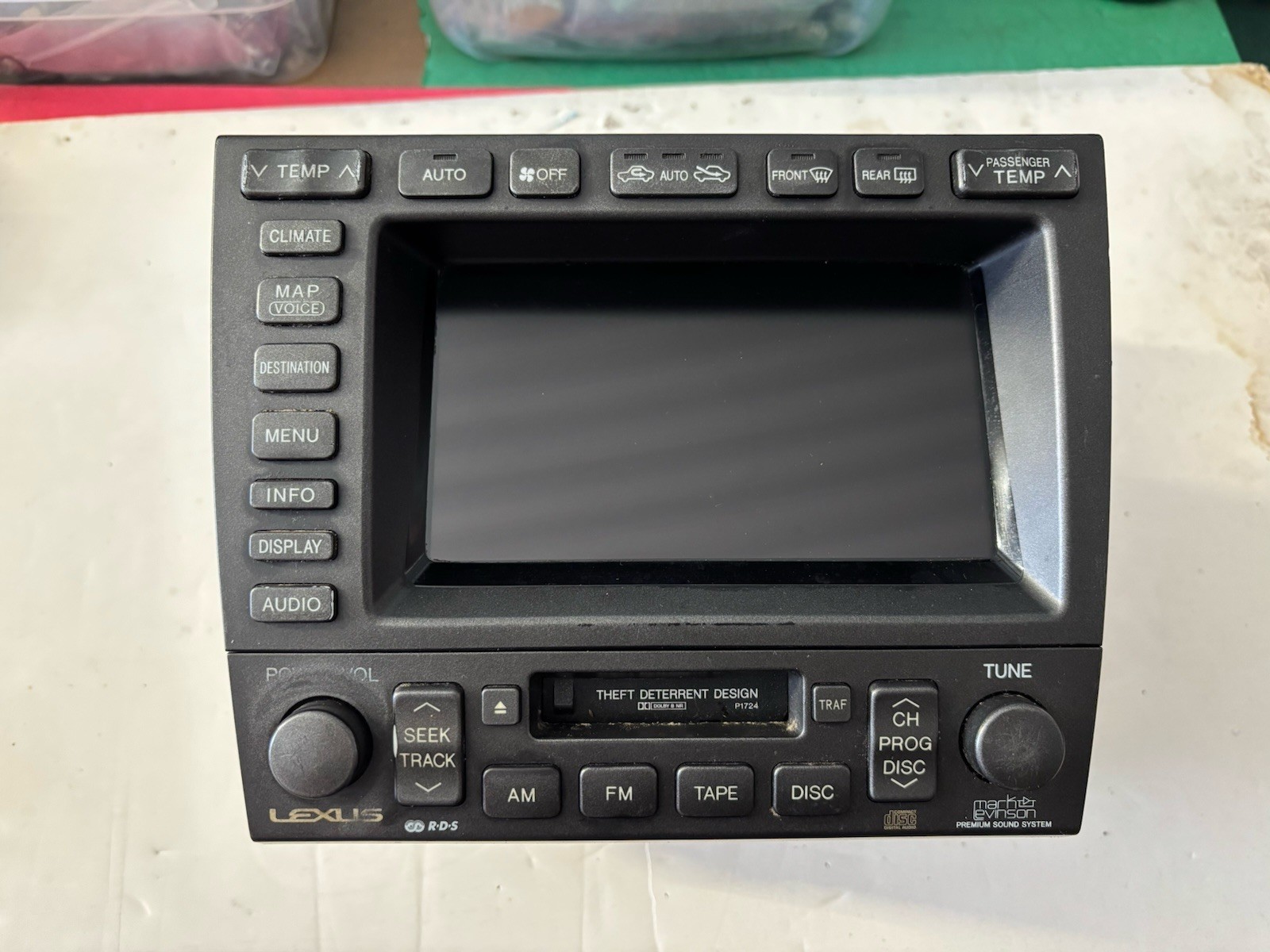 Lexus GS300 GS430 2001-2005 Navi Display Radio Head Unit 86120-3A740 USED OEM