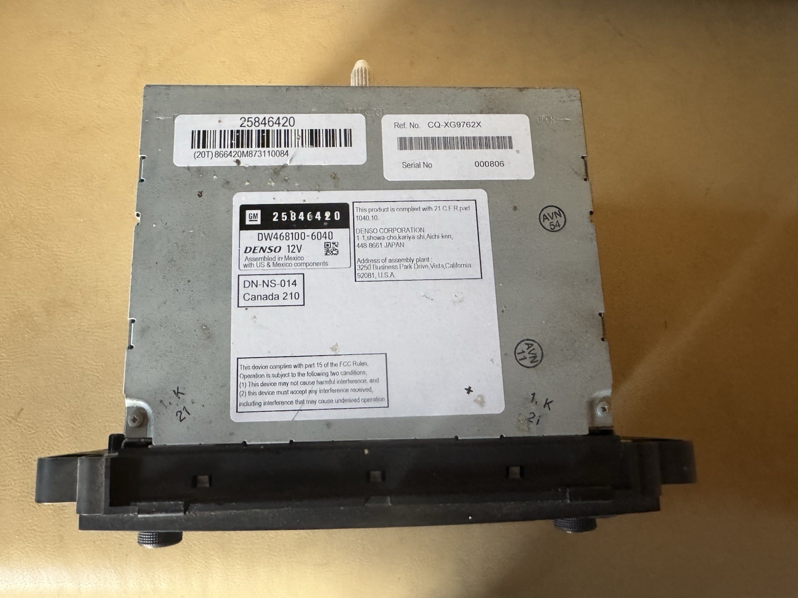 Radio Control Unit factory radio Nav for Chevy GMC Silverado Sierra suburban