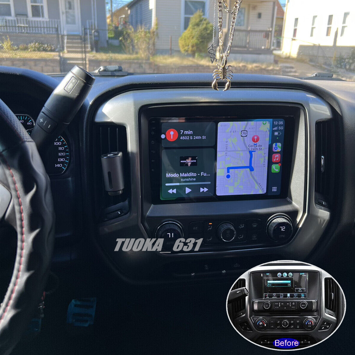 Car Radio Stereo Carplay For Chevrolet Silverado 4+64G 10in Car Stereo