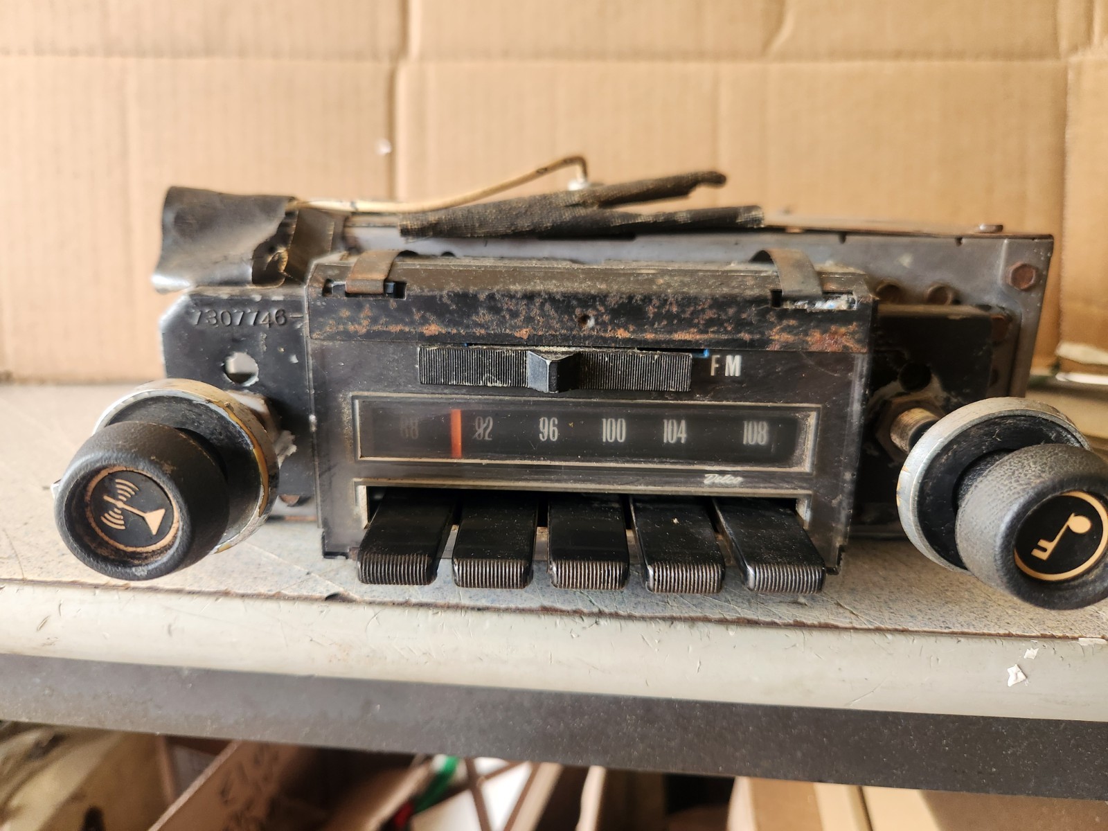 OEM DELCO 7933251 ? AM/FM RADIO 1971 1972 CHEVELLE SS CAMARO Z28 NOVA (WORKING)