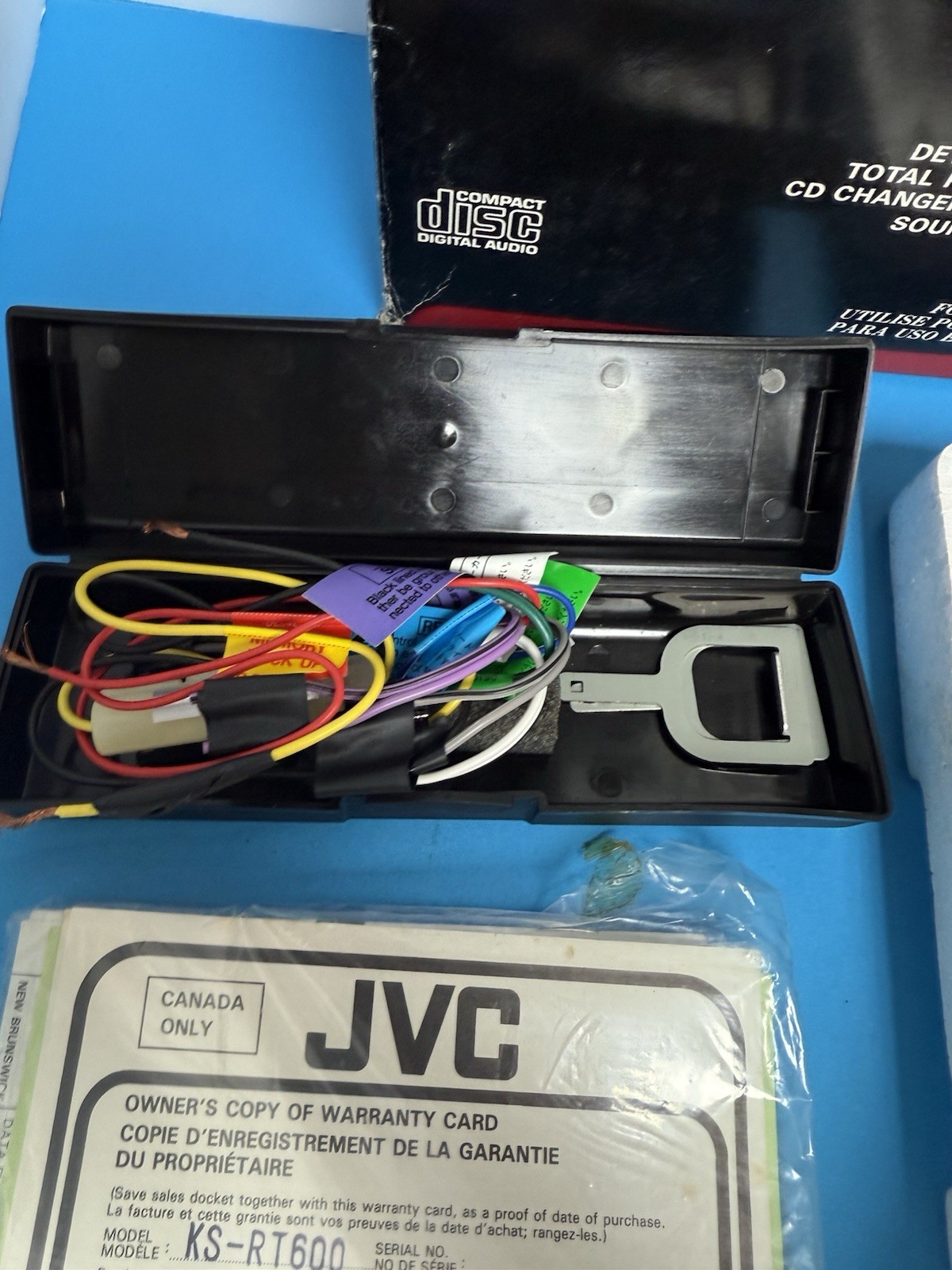 Nice Used Vintage JVC KS-RT600 Radio Cassette Player W/ Detachable Face & Box