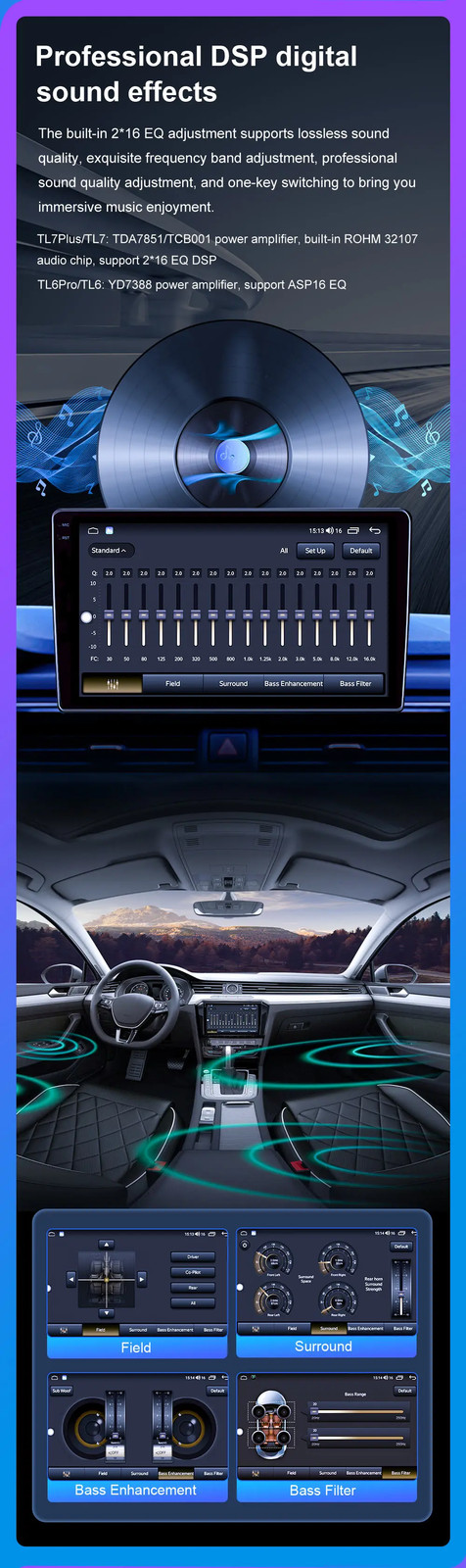 For Ford Figo 2015-2018 Stereo Carplay Car Radio Android GPS Multimedia Screen