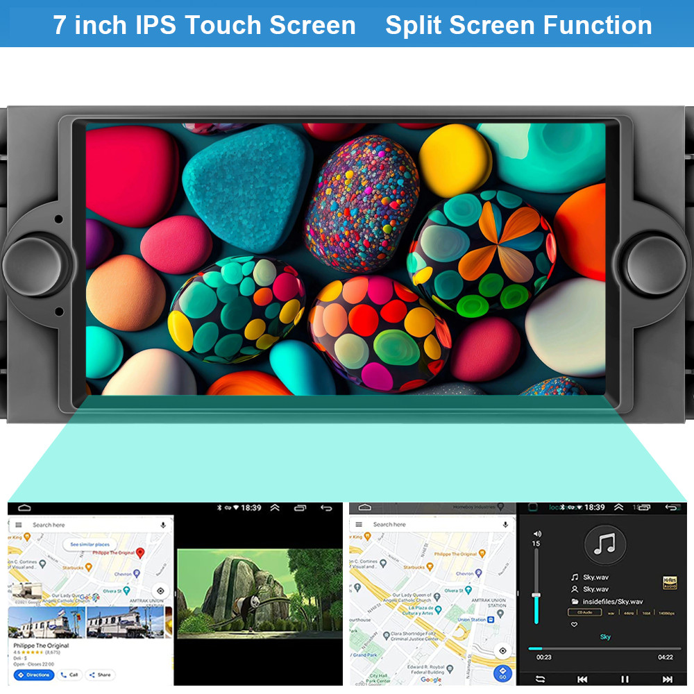 For 2006-2007 Dodge Charger Android 15 Apple CarPlay Car Stereo Radio GPS 4G+64G