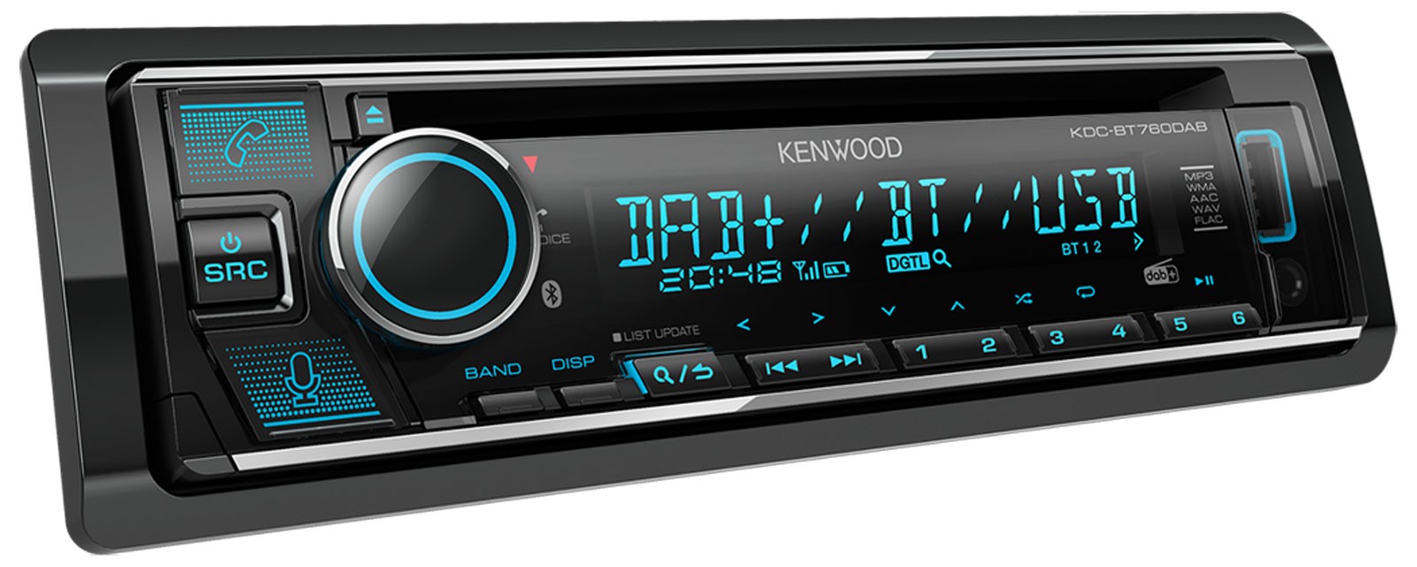 Kenwood MP3 Bluetooth DAB USB CD Car Stereo Speaker Installation Kit for Fiat Punto