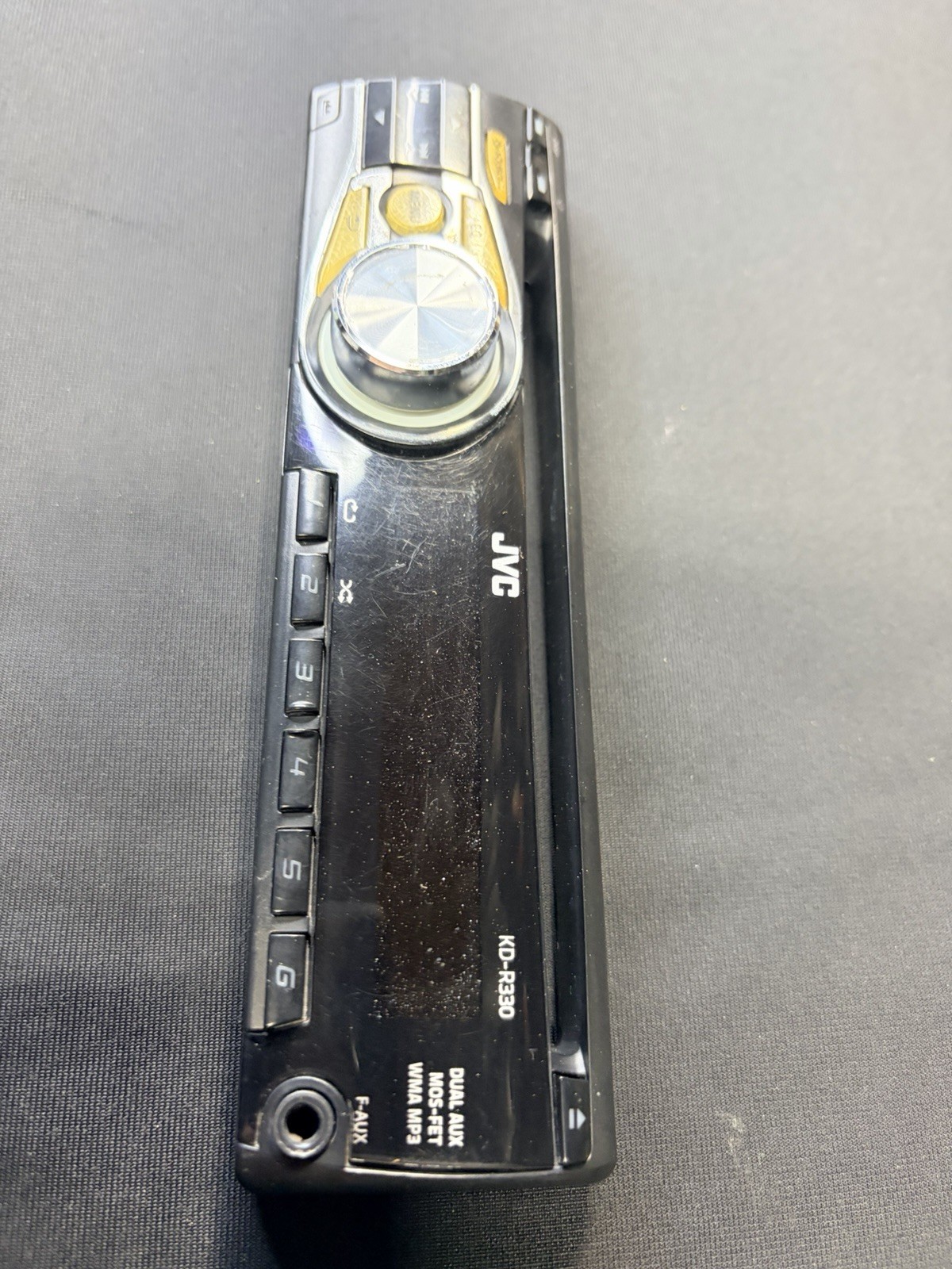 JVC Single Din Removable Radio Face/ KD-R330/ Dual Aux, *not Tested*